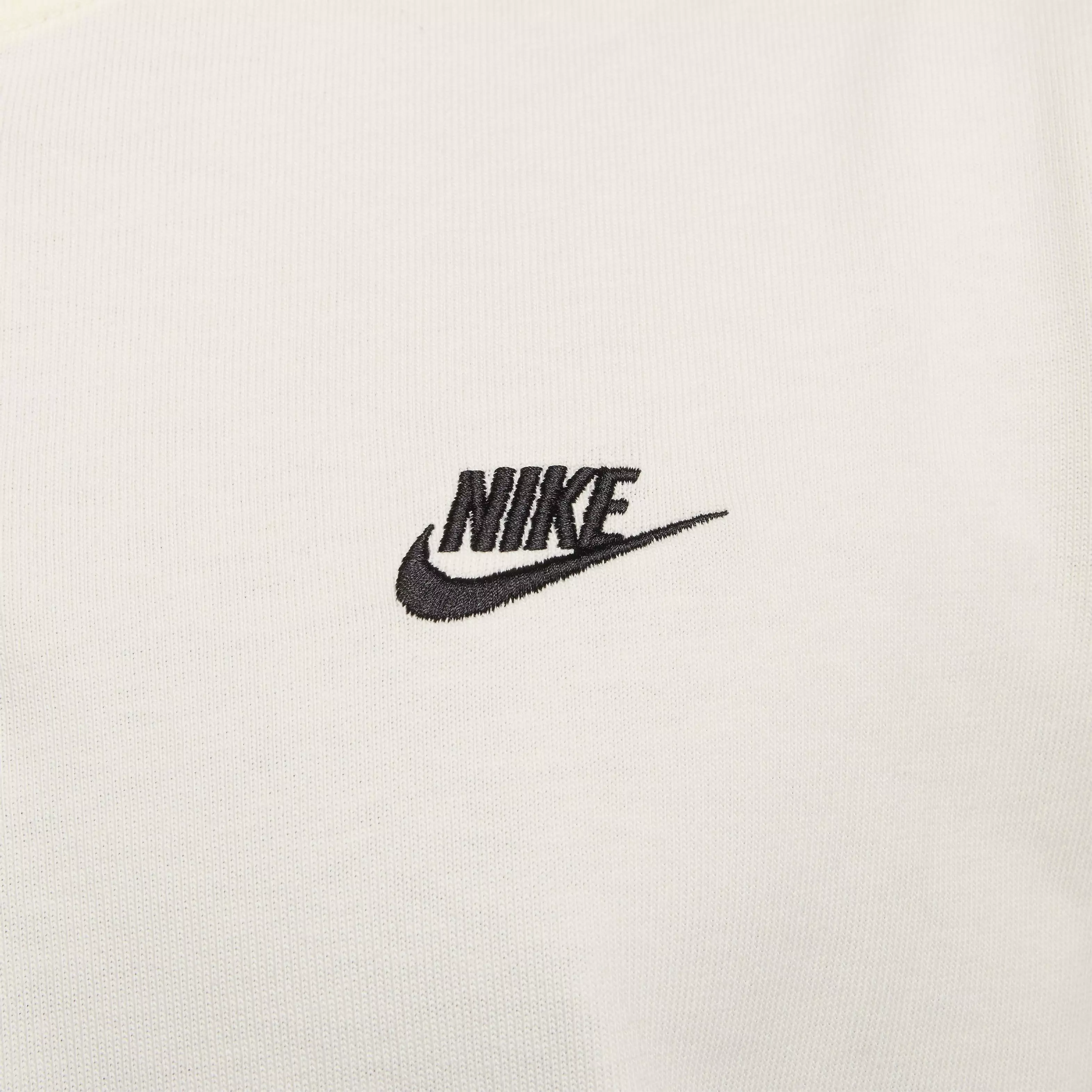 Nike Men's Club Long-Sleeve Henley Shirt - WHITE