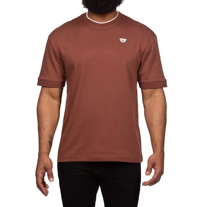 Hustle Gang Men's Landscape Tee - Brown - BROWN Thumbnail View 1