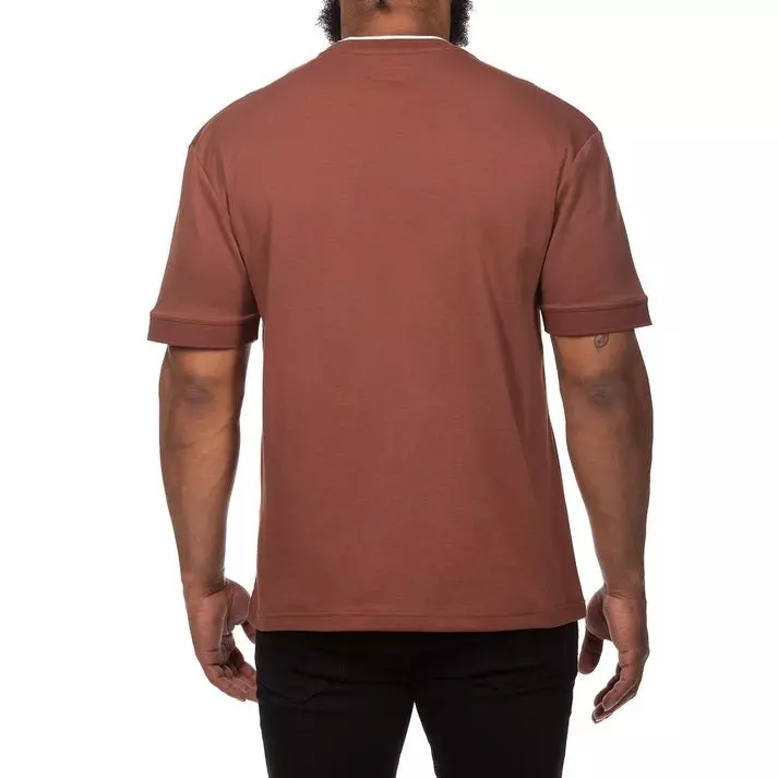 Hustle Gang Men's Landscape Tee - Brown - BROWN