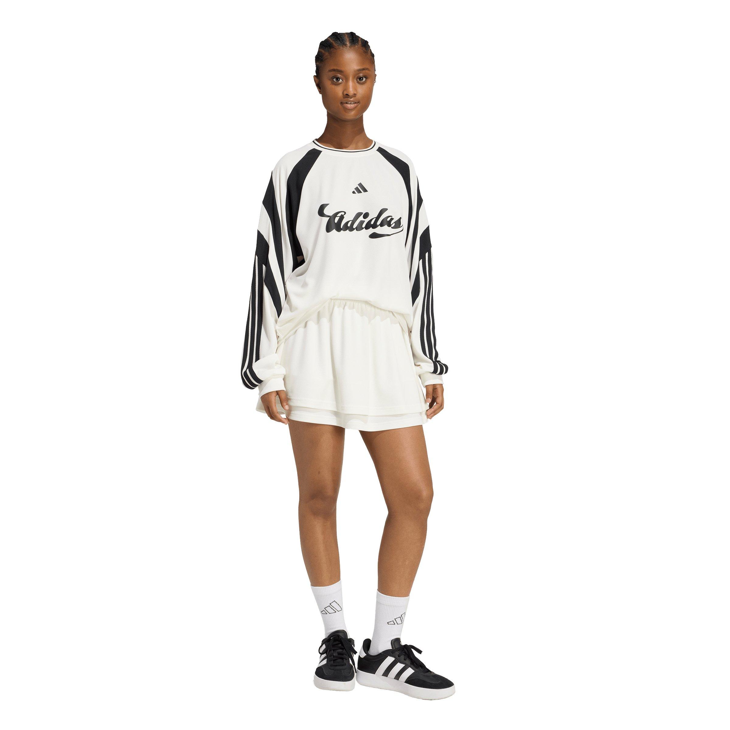 adidas Women's House of Tiro Skirt - Off-White - OFF-WHITE Thumbnail View 5