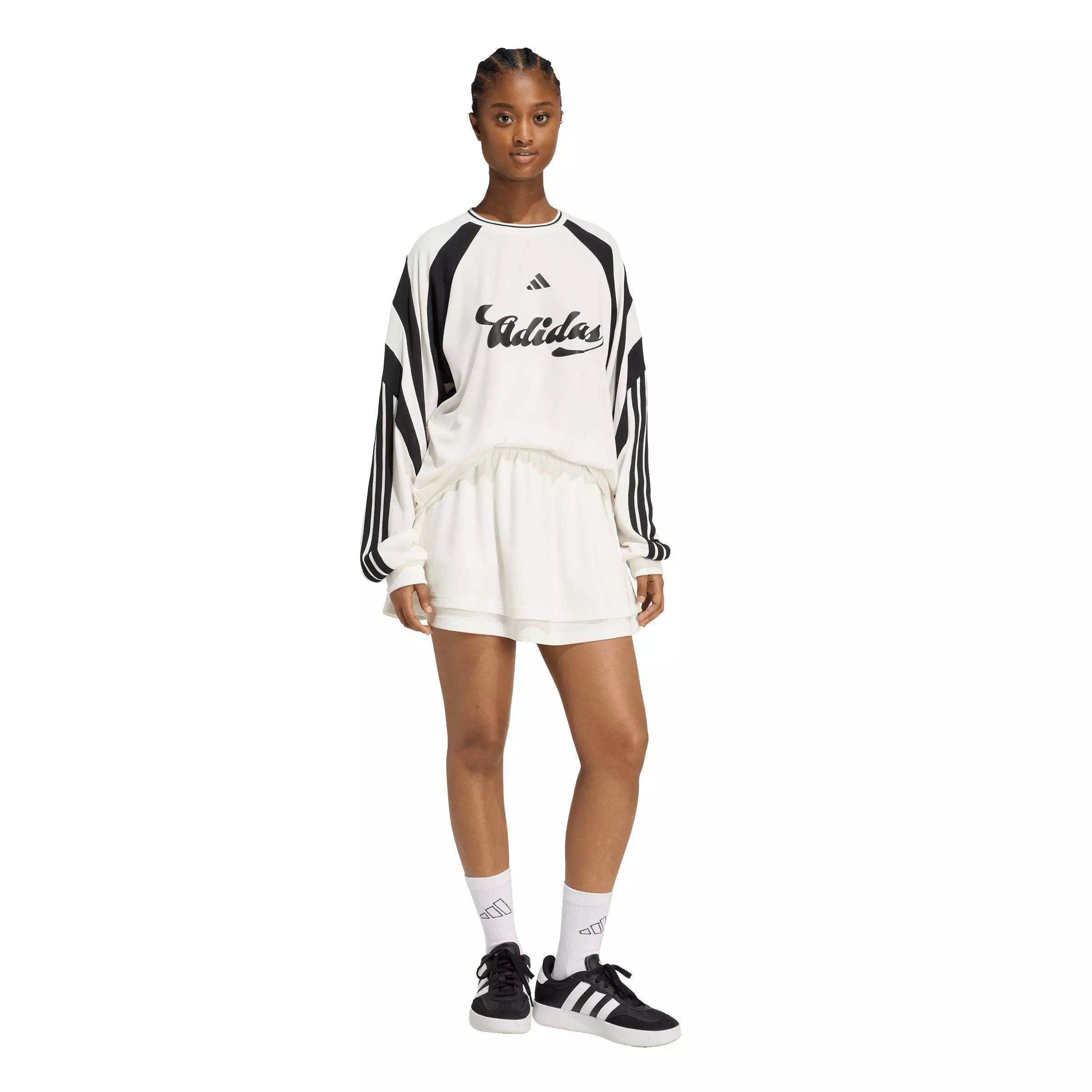 adidas Women's House of Tiro Skirt - Off-White - OFF-WHITE