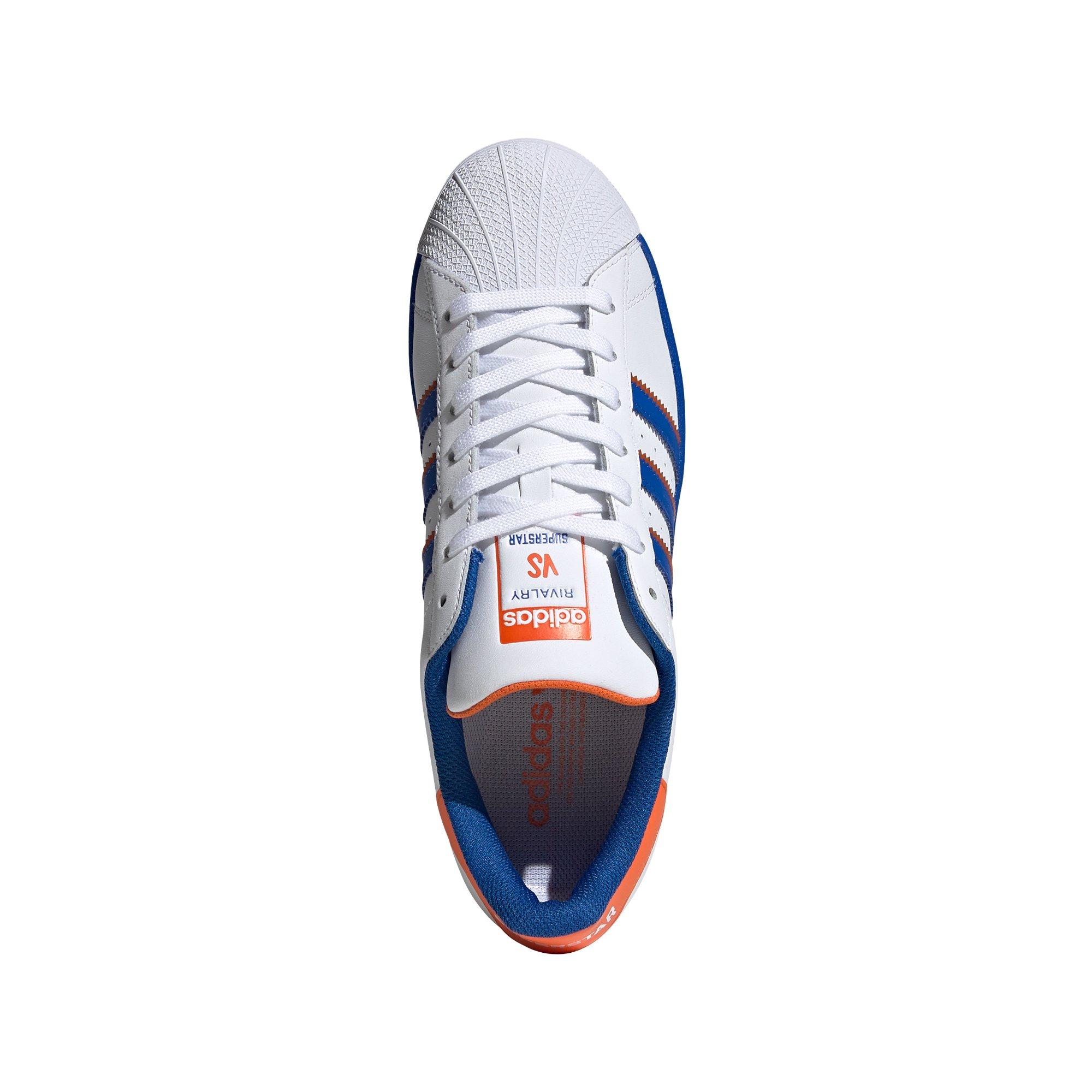 Puro marco engañar adidas Superstar "Ftwr White/Blue/Orange" Men's Shoe