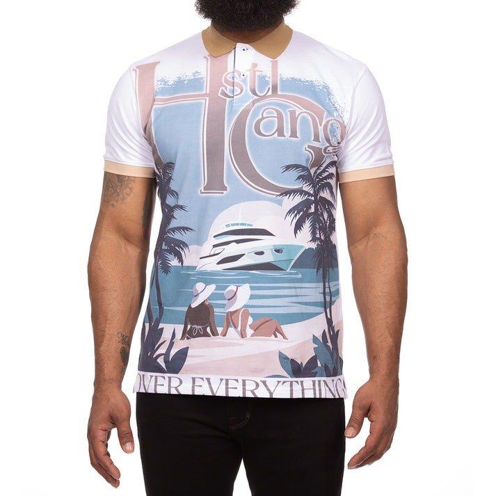 Hustle Gang Men's Sandbar Polo - Multi - MULTI Thumbnail View 1