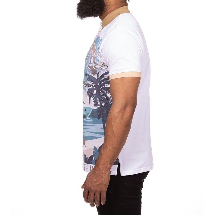 Hustle Gang Men's Sandbar Polo - Multi - MULTI Thumbnail View 4