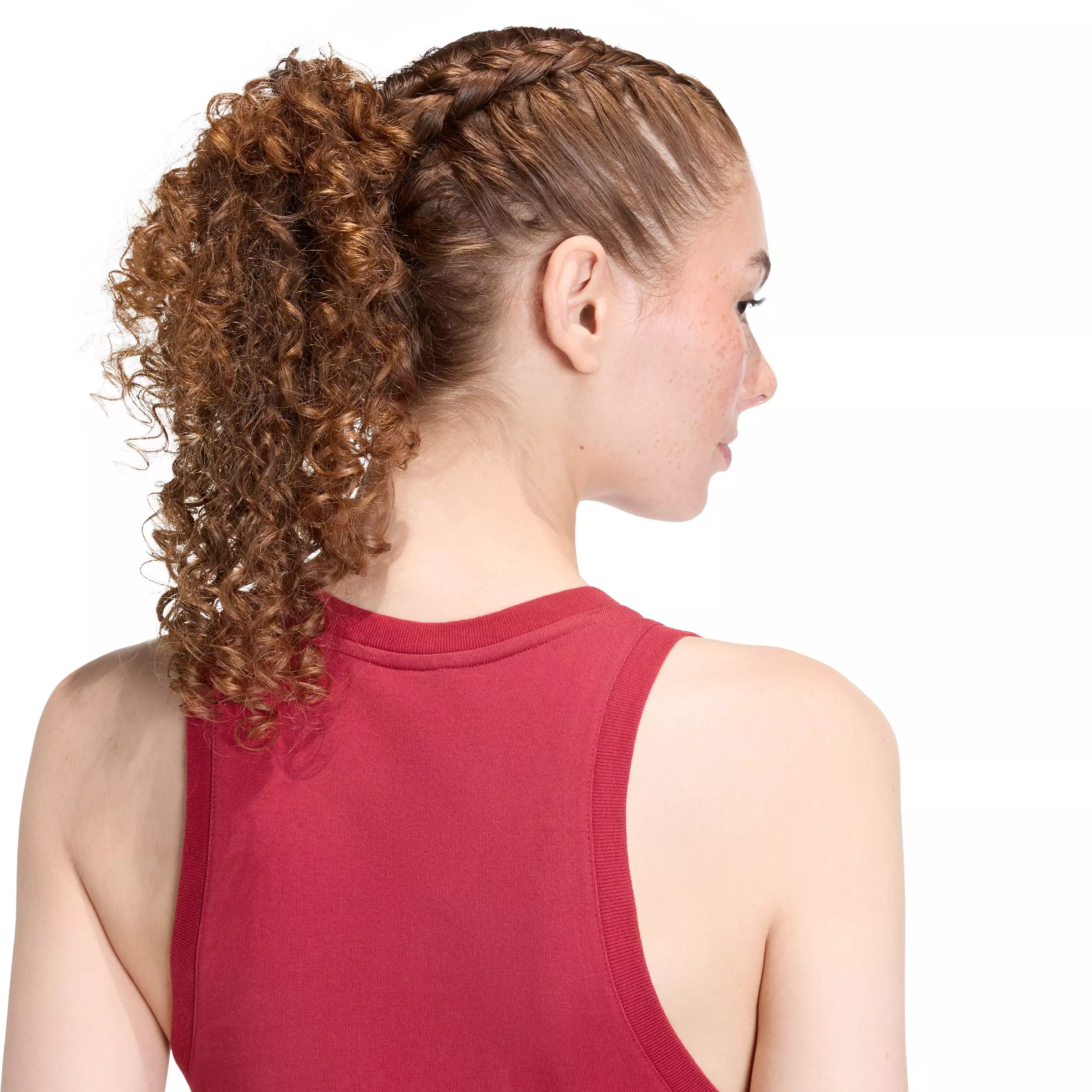 adidas Women's Future Icons Small Logo Dress -Maroon - MAROON