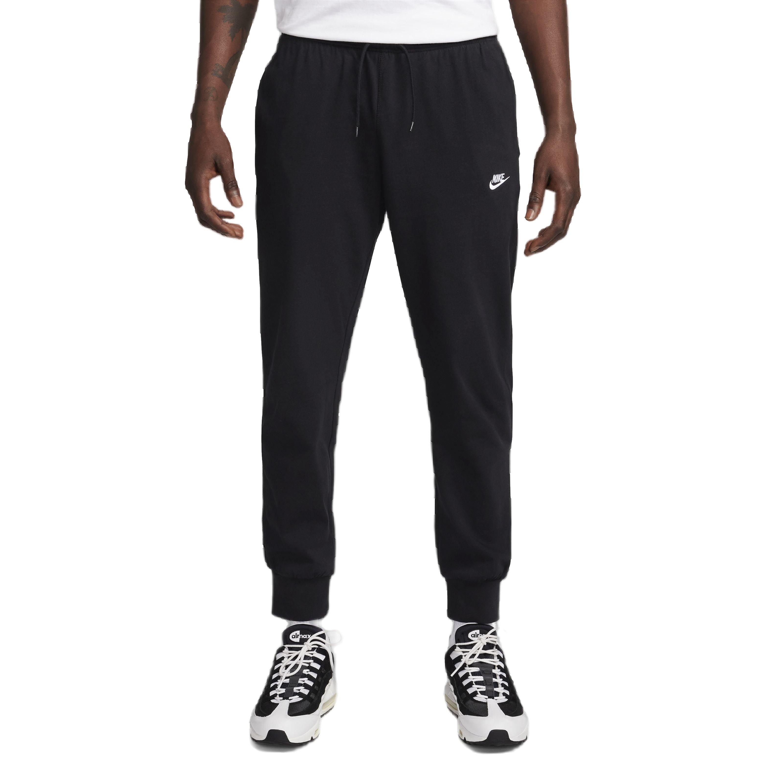 Nike Men's Club Knit Joggers - BLACK Thumbnail View 1