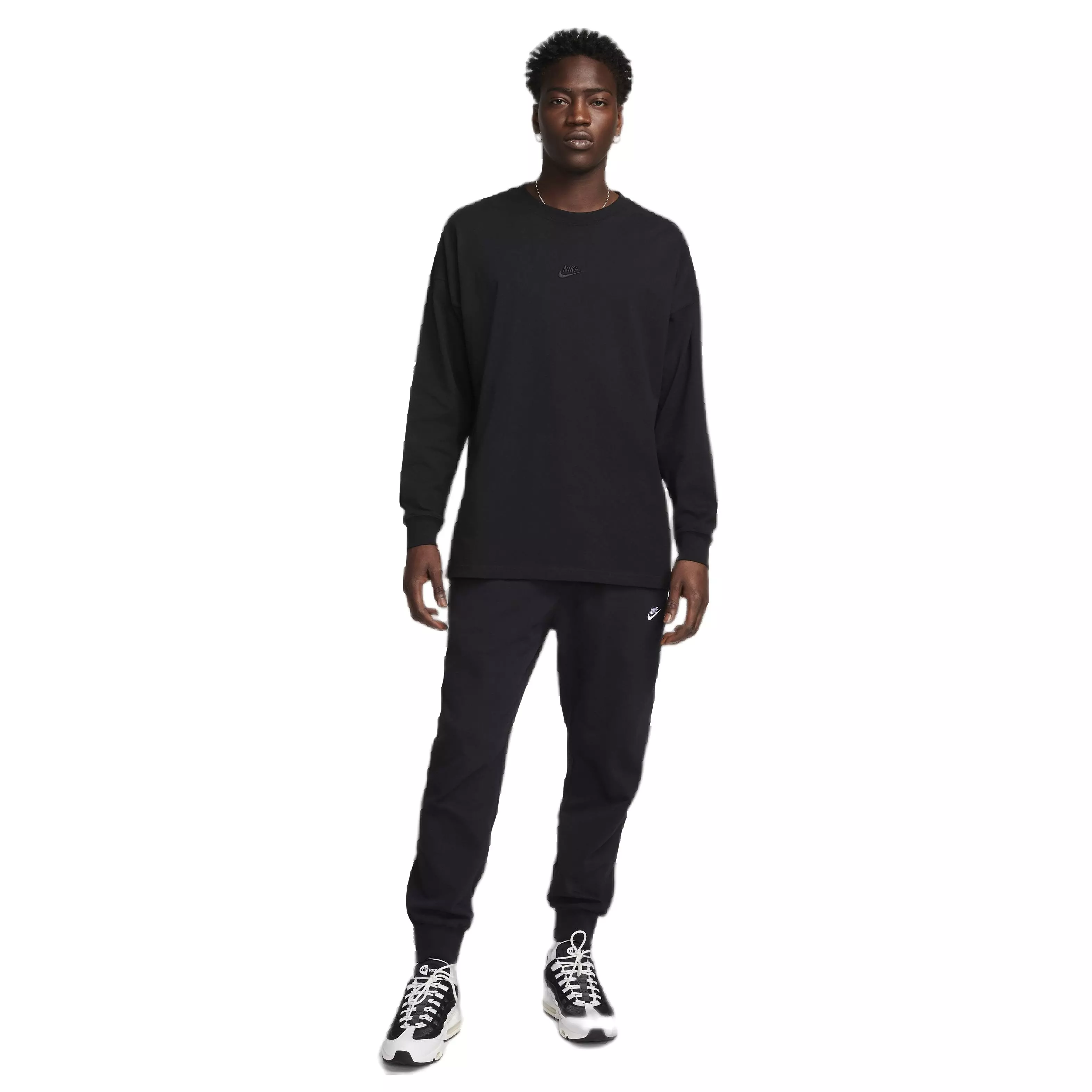 Nike Men's Club Knit Joggers - BLACK