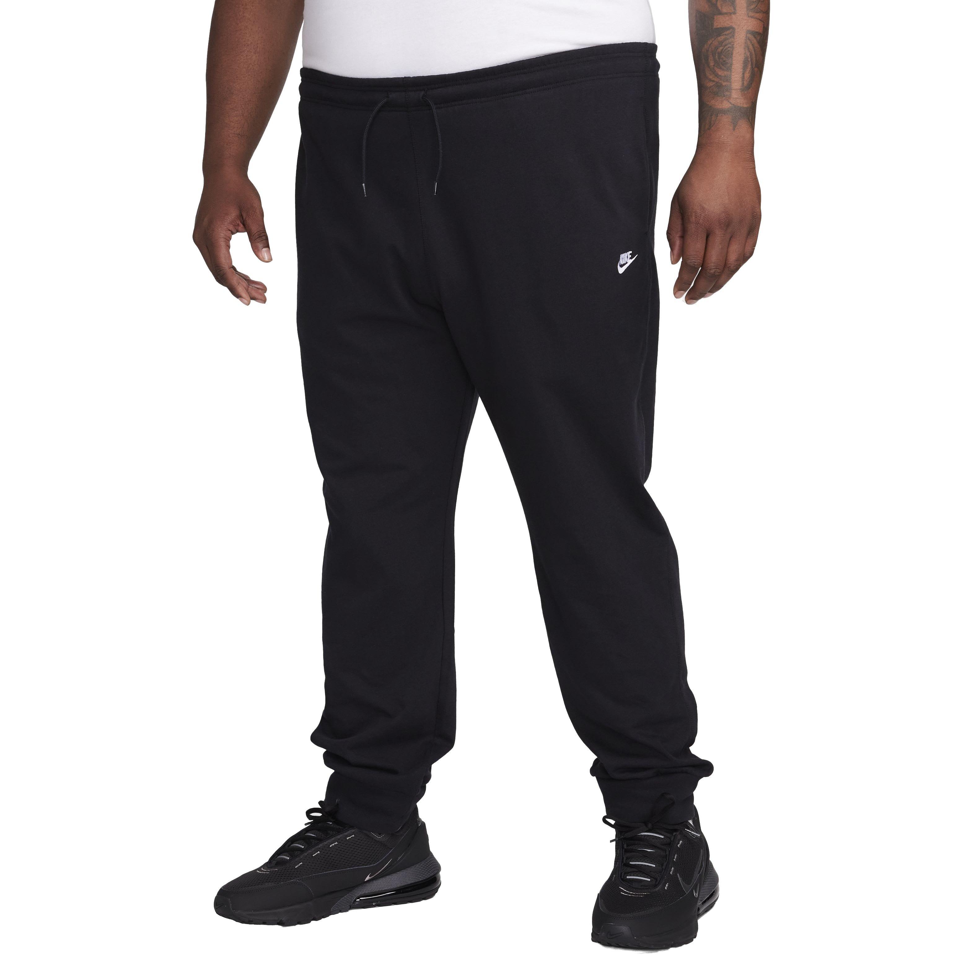 Nike Men's Club Knit Joggers - BLACK Thumbnail View 6