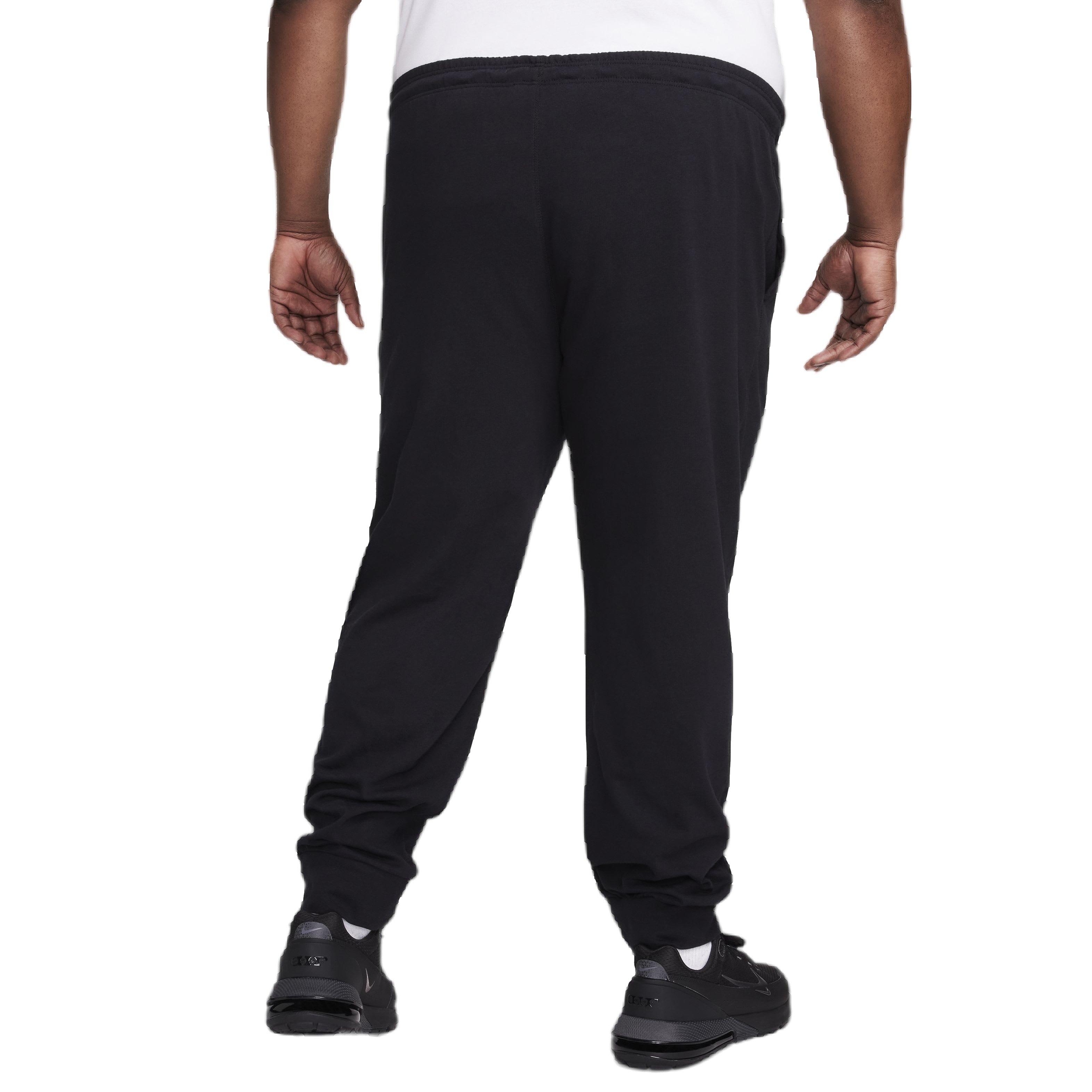 Nike Men's Club Knit Joggers - BLACK Thumbnail View 7