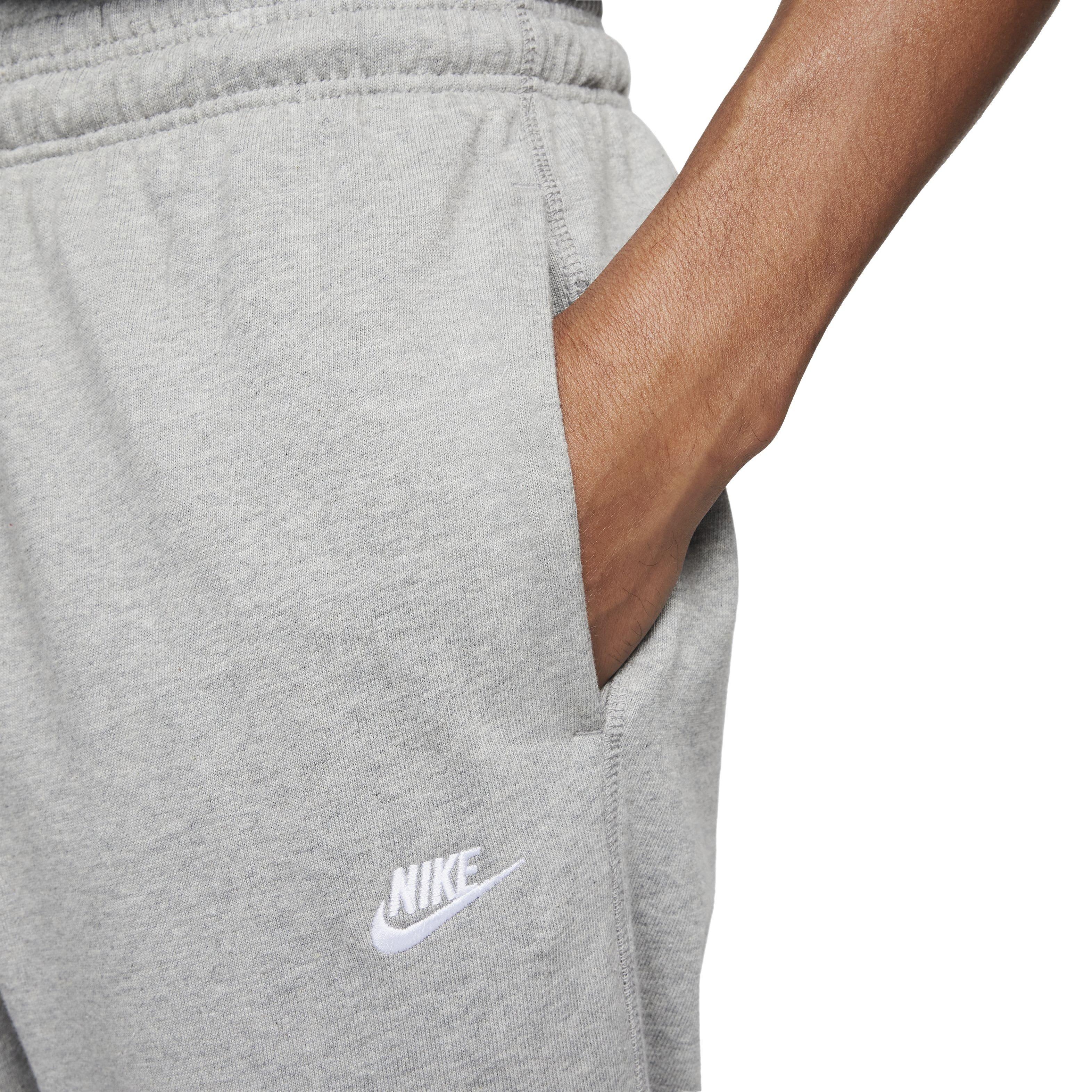 Nike Men's Club Knit Joggers - GREY Thumbnail View 3