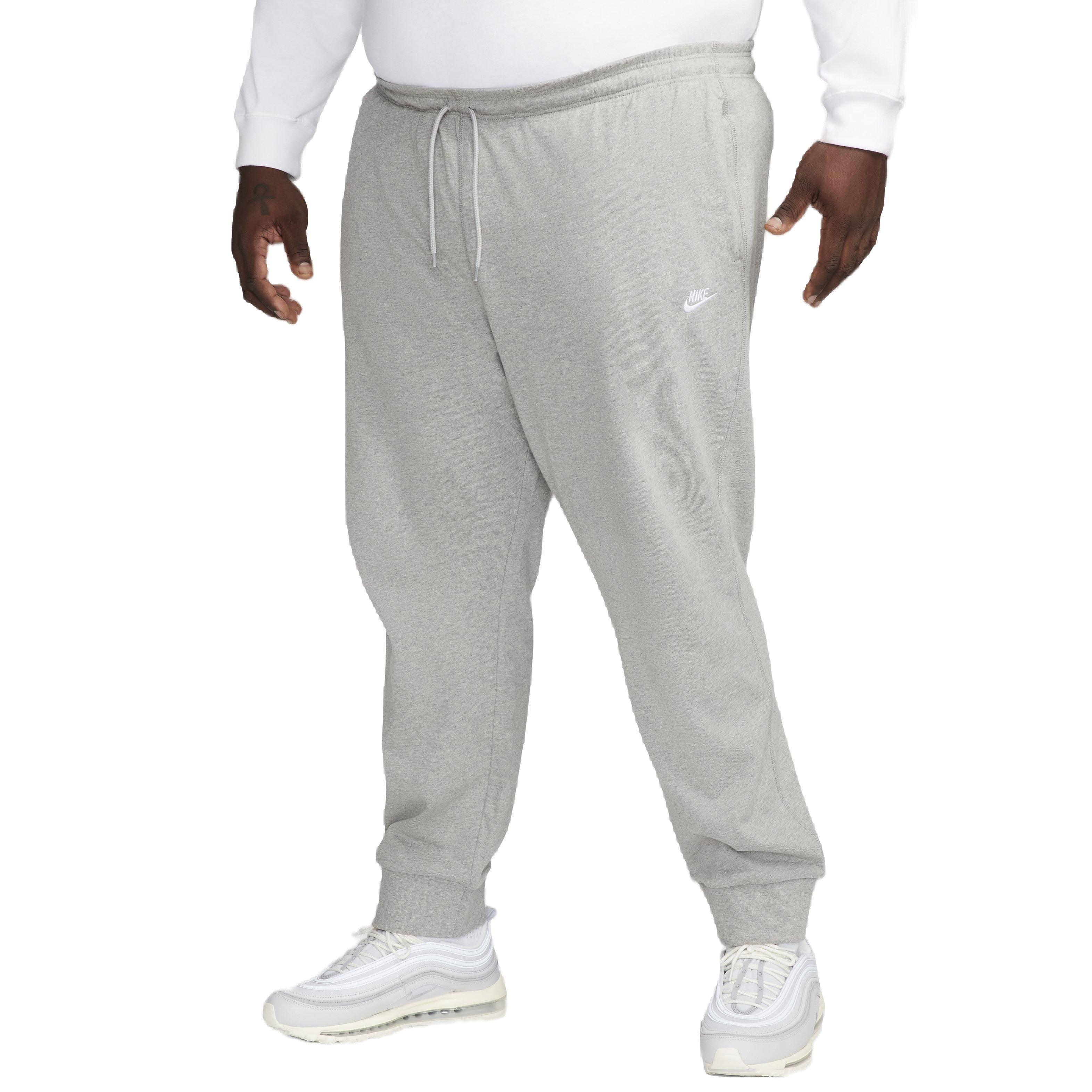 Nike Men's Club Knit Joggers - GREY Thumbnail View 6