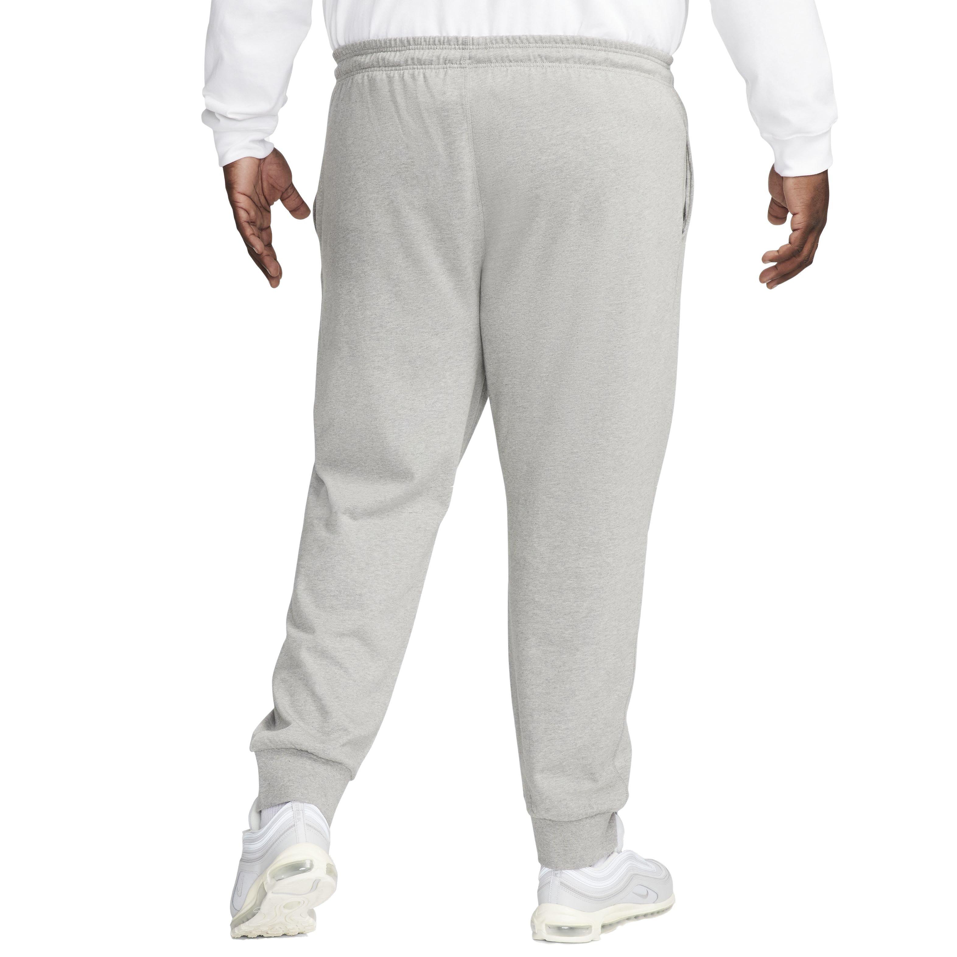 Nike Men's Club Knit Joggers - GREY Thumbnail View 7