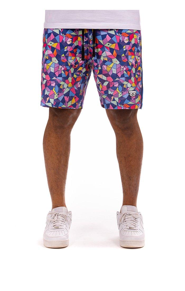 Hustle Gang Men's Montage Short - Multi - MULTI Thumbnail View 1