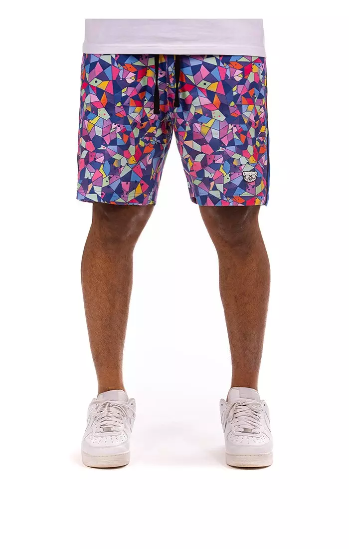 Hustle Gang Men's Montage Short - Multi - MULTI