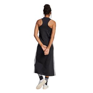 adidas Women's Essentials 3-Stripes Long Racerback Dress -Black