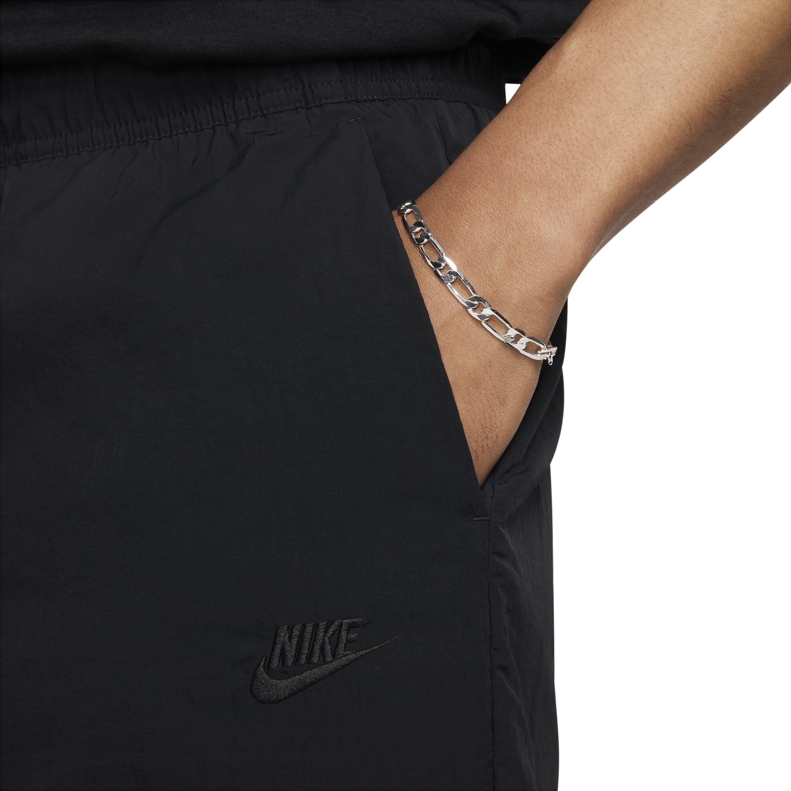 Nike Men's Tech Woven Straight Leg Pants - BLACK Thumbnail View 3