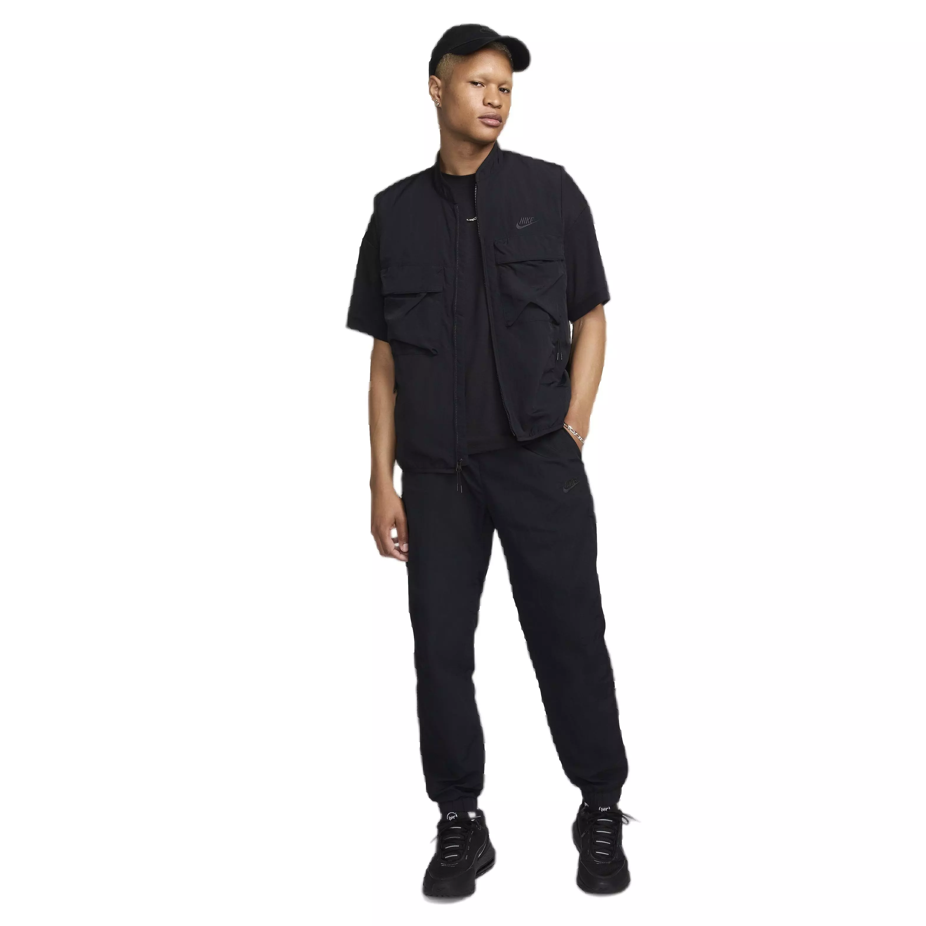 Nike Men's Tech Woven Straight Leg Pants - BLACK