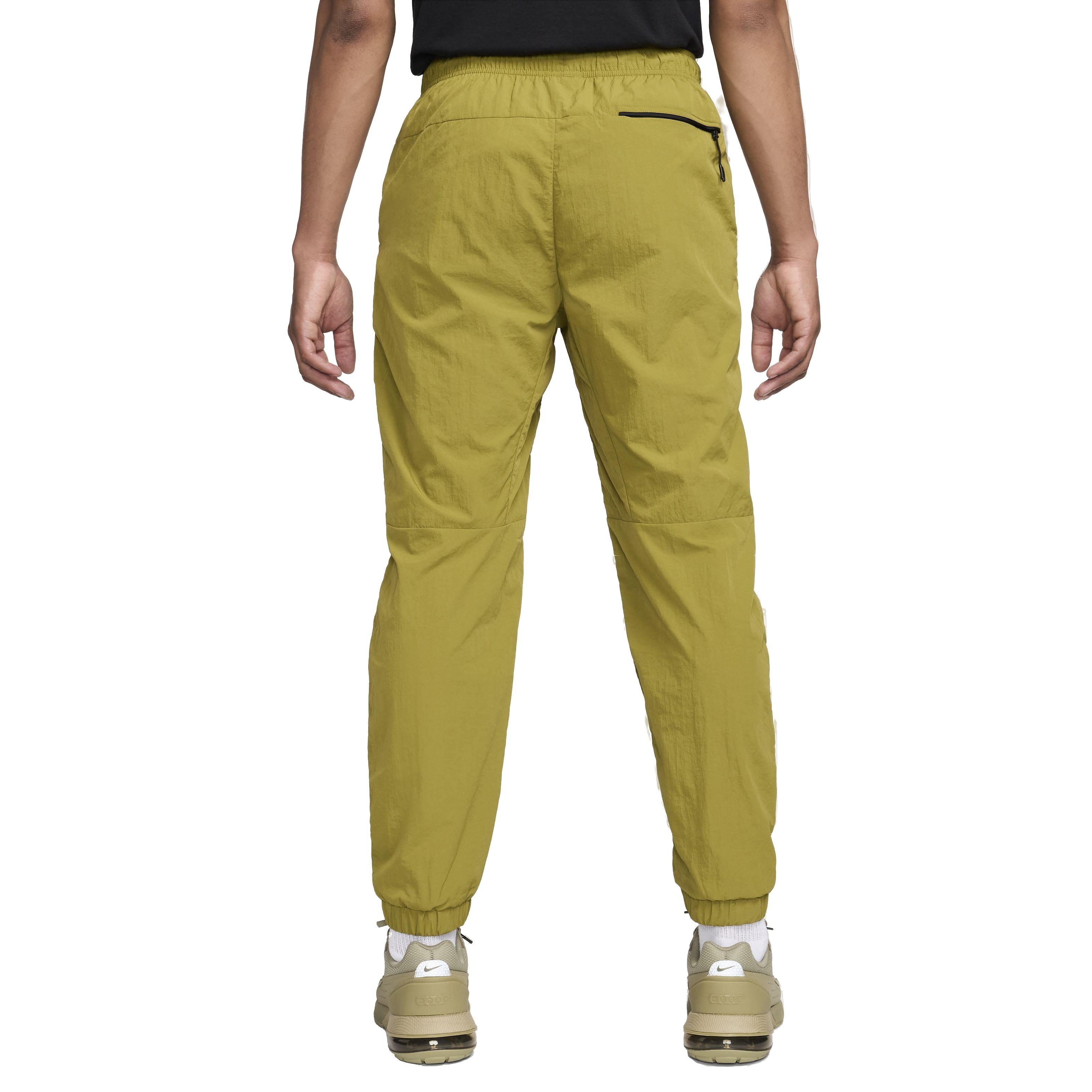 Nike Men's Tech Woven Straight Leg Pants - GREEN/BLACK Thumbnail View 2