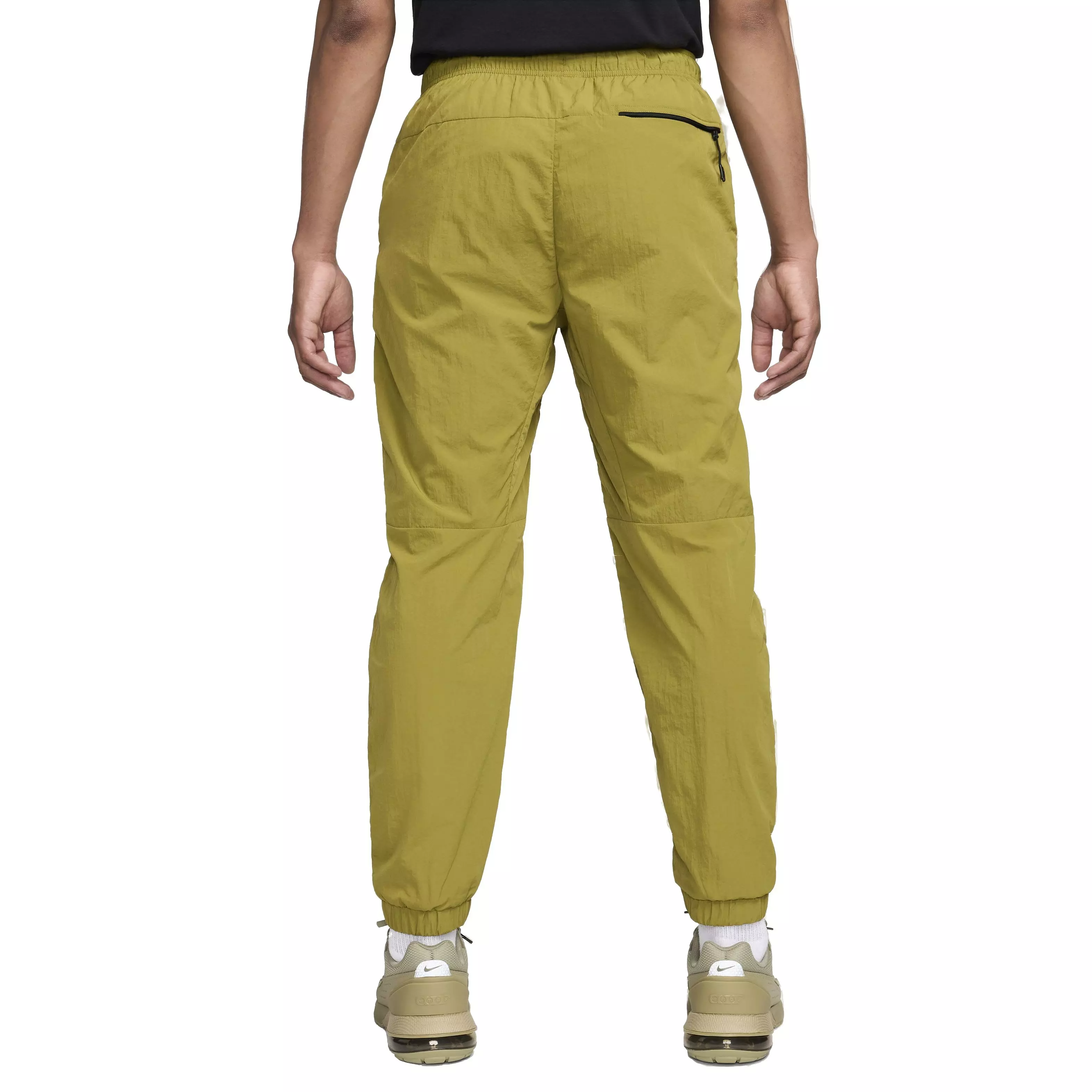 Nike Men's Tech Woven Straight Leg Pants - GREEN/BLACK