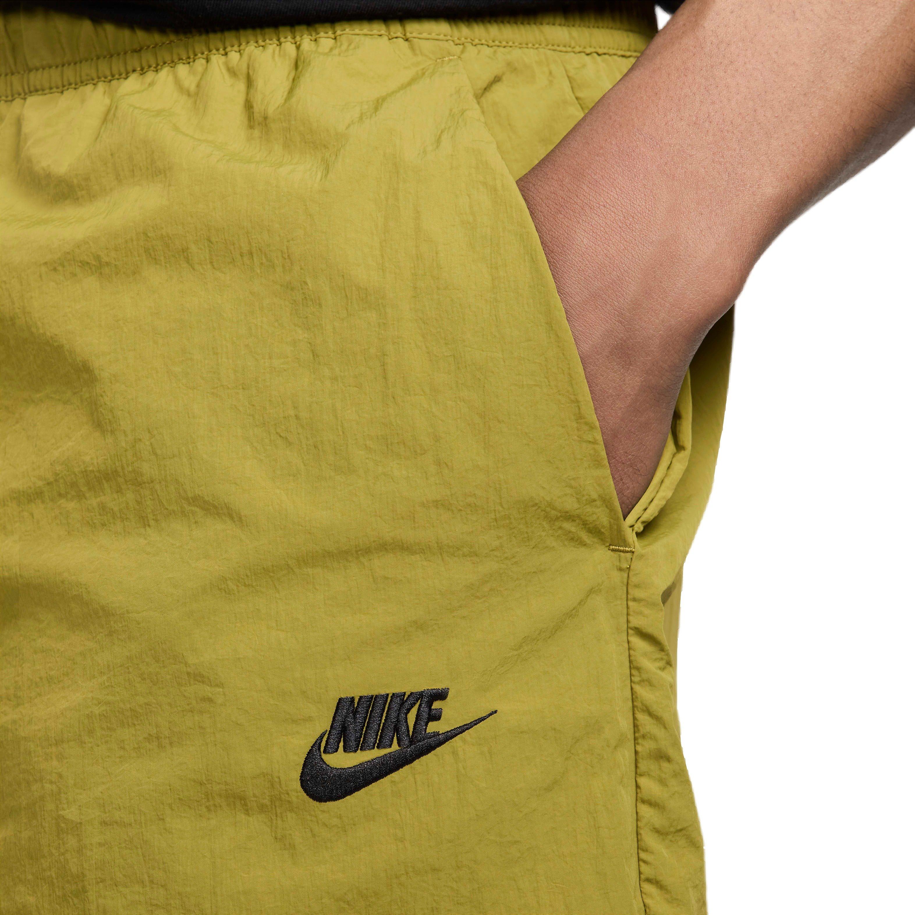 Nike Men's Tech Woven Straight Leg Pants - GREEN/BLACK Thumbnail View 3