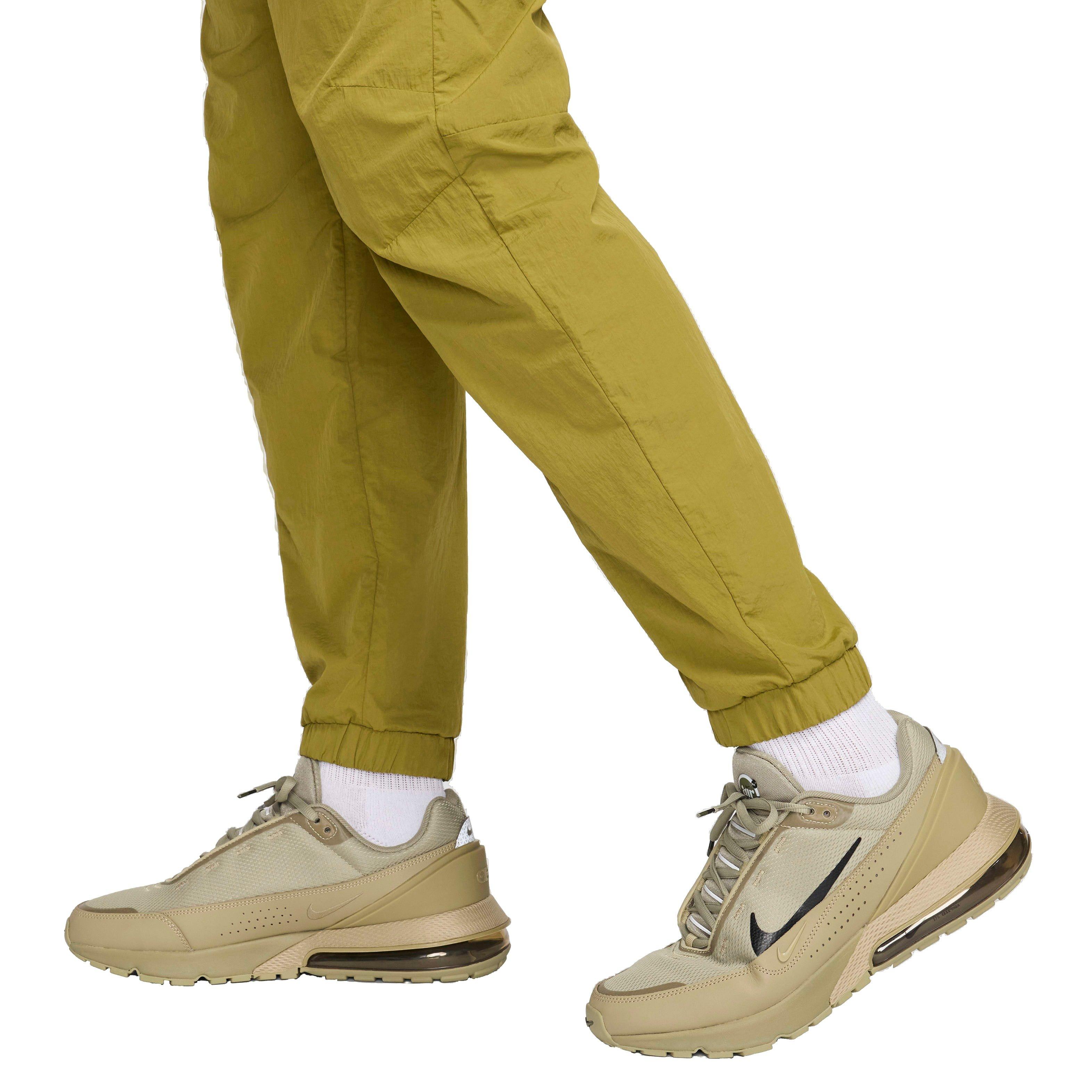 Nike Men's Tech Woven Straight Leg Pants - GREEN/BLACK Thumbnail View 5
