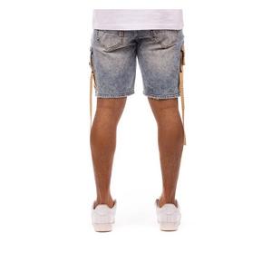 Hustle Gang Men's Grounded Medium Wash Denim Short