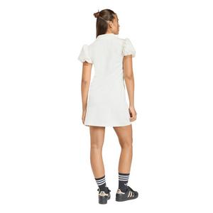 adidas Originals Women's Dress with Balloon Sleeves -Off-White
