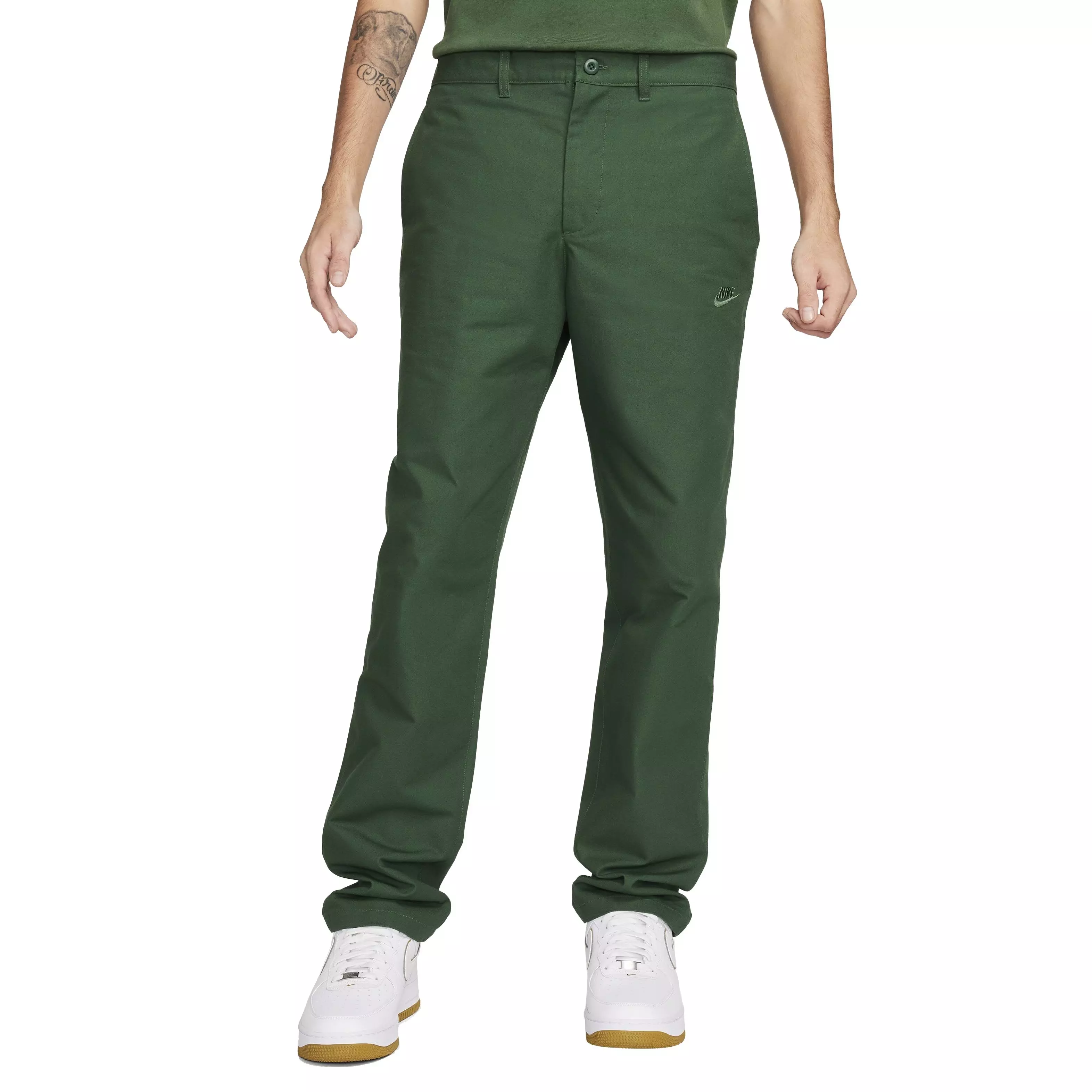 Nike Men's Club Chino Pants - Green - GREEN