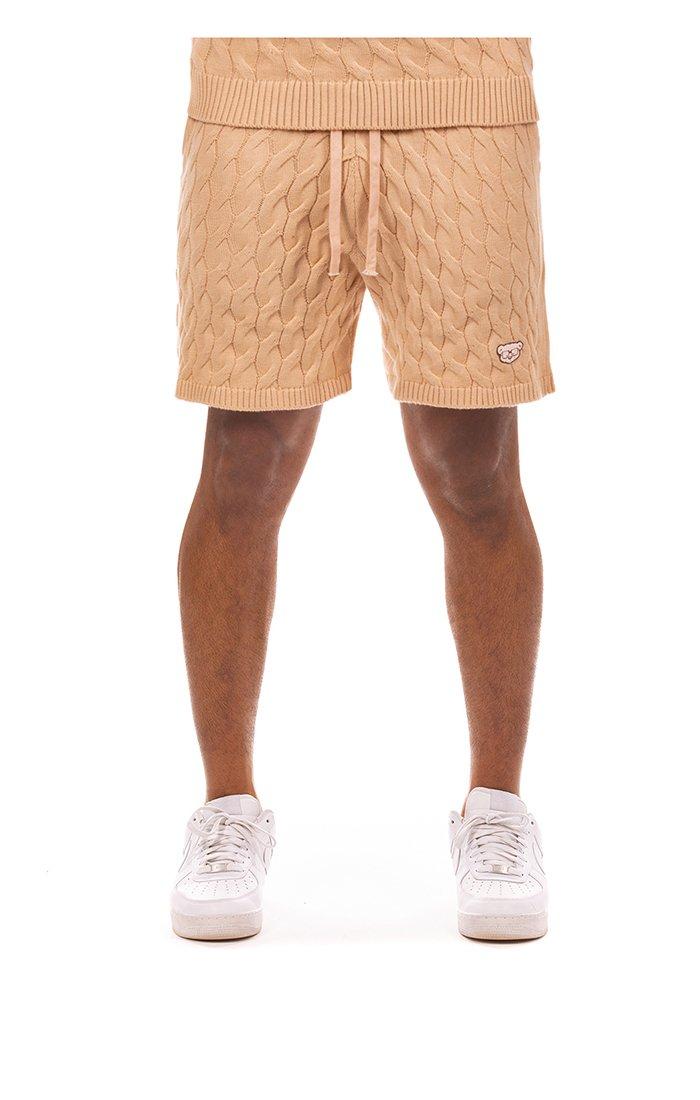 Hustle Gang Men's Anenome Short - TAN Thumbnail View 1