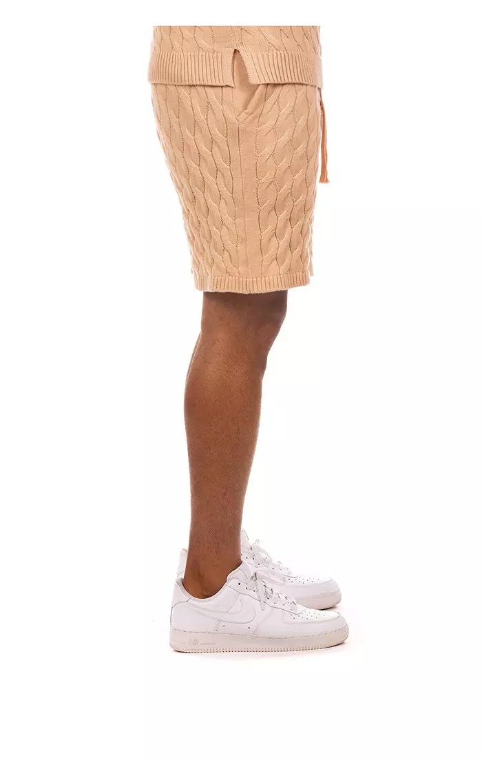 Hustle Gang Men's Anenome Short - TAN
