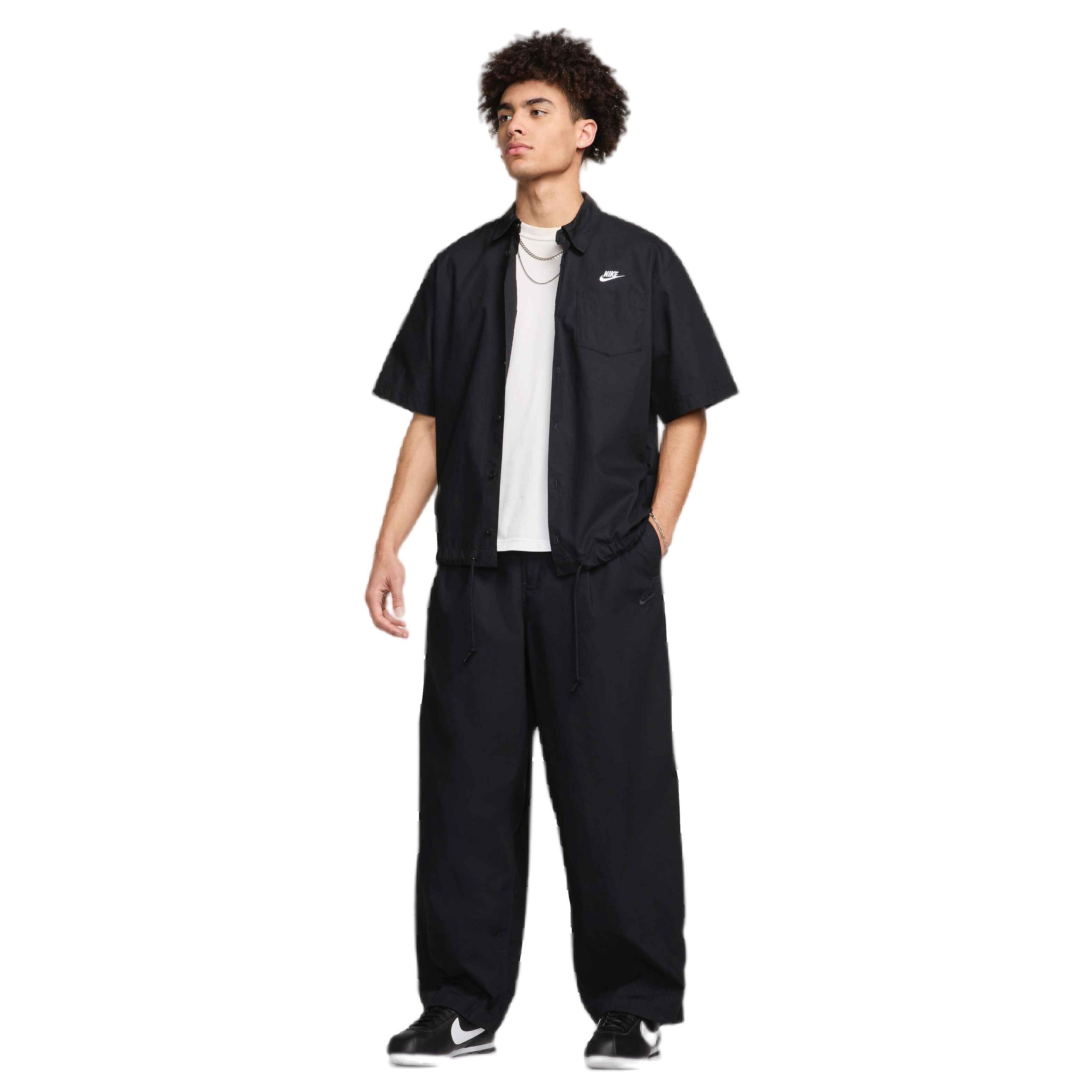 Nike Men's Club Balloon Pants - BLACK Thumbnail View 5