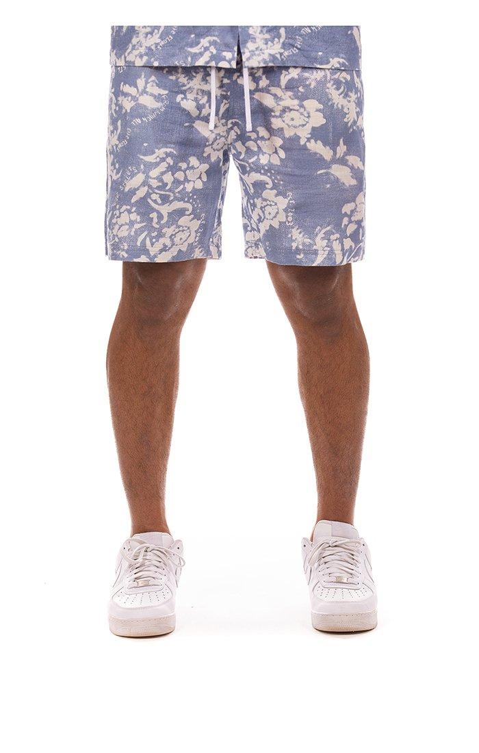 Hustle Gang Men's Tallos Short - Blue - BLUE Thumbnail View 1