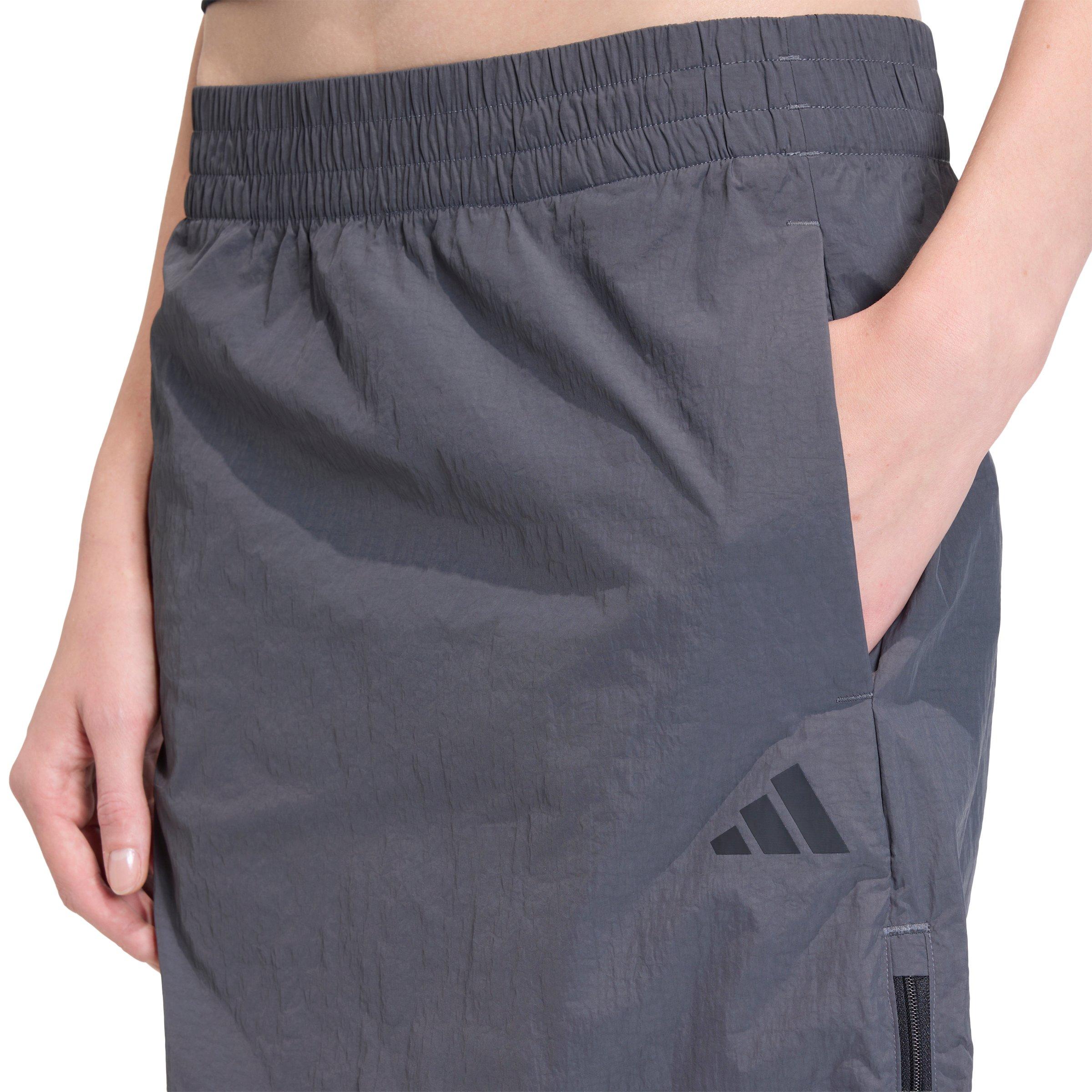 adidas Women's City Tech Woven Zip Skirt - Dark Grey - DARK GREY Thumbnail View 3