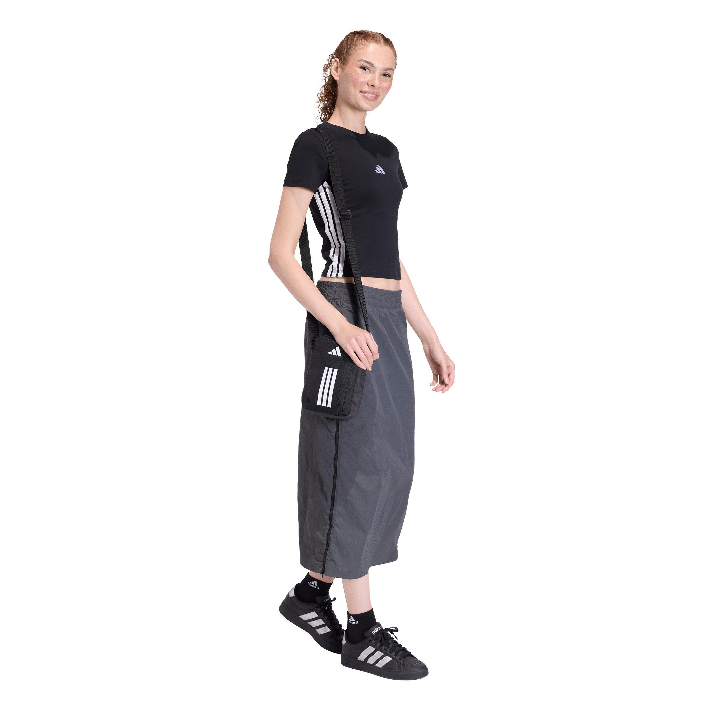 adidas Women's City Tech Woven Zip Skirt - Dark Grey - DARK GREY Thumbnail View 5