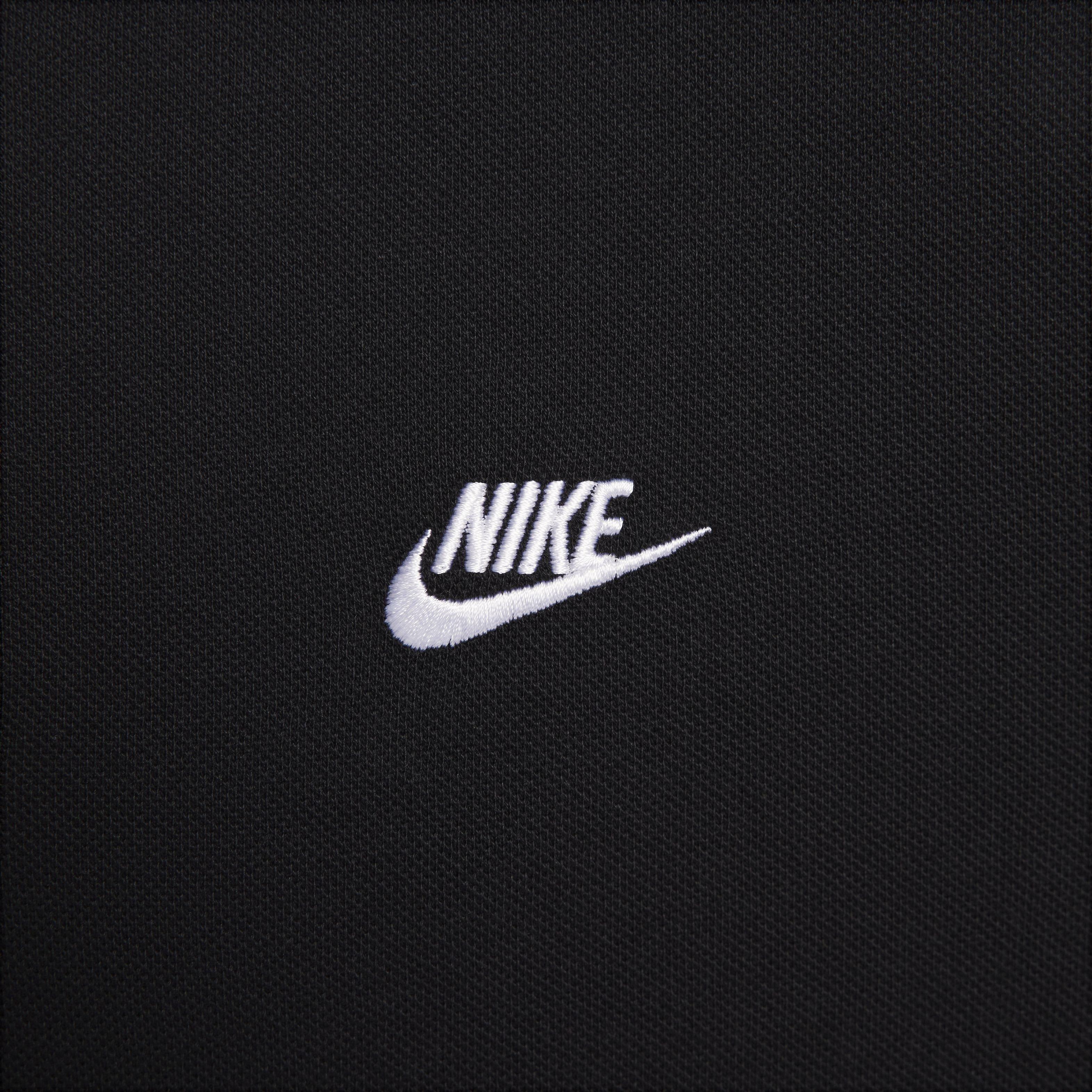 Nike Men's Club Short-Sleeve Polo - BLACK Thumbnail View 4