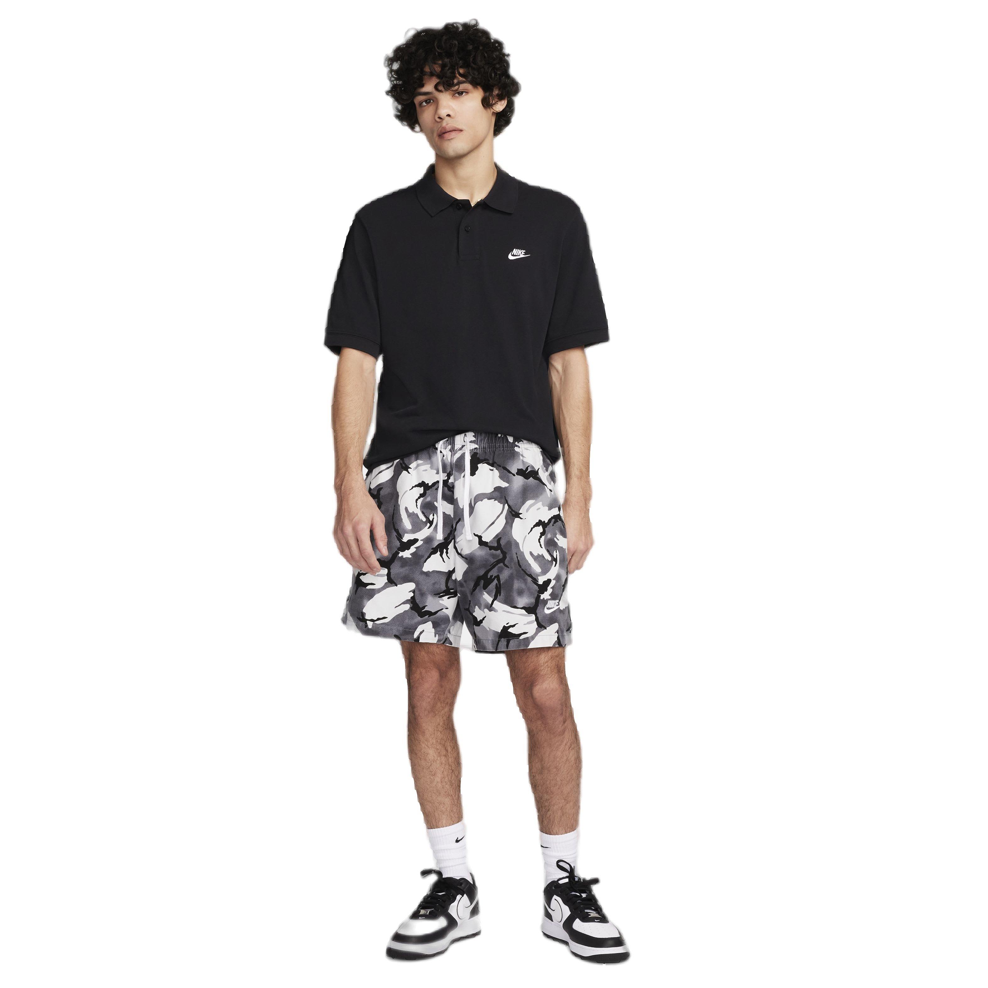 Nike Men's Club Short-Sleeve Polo - BLACK Thumbnail View 6