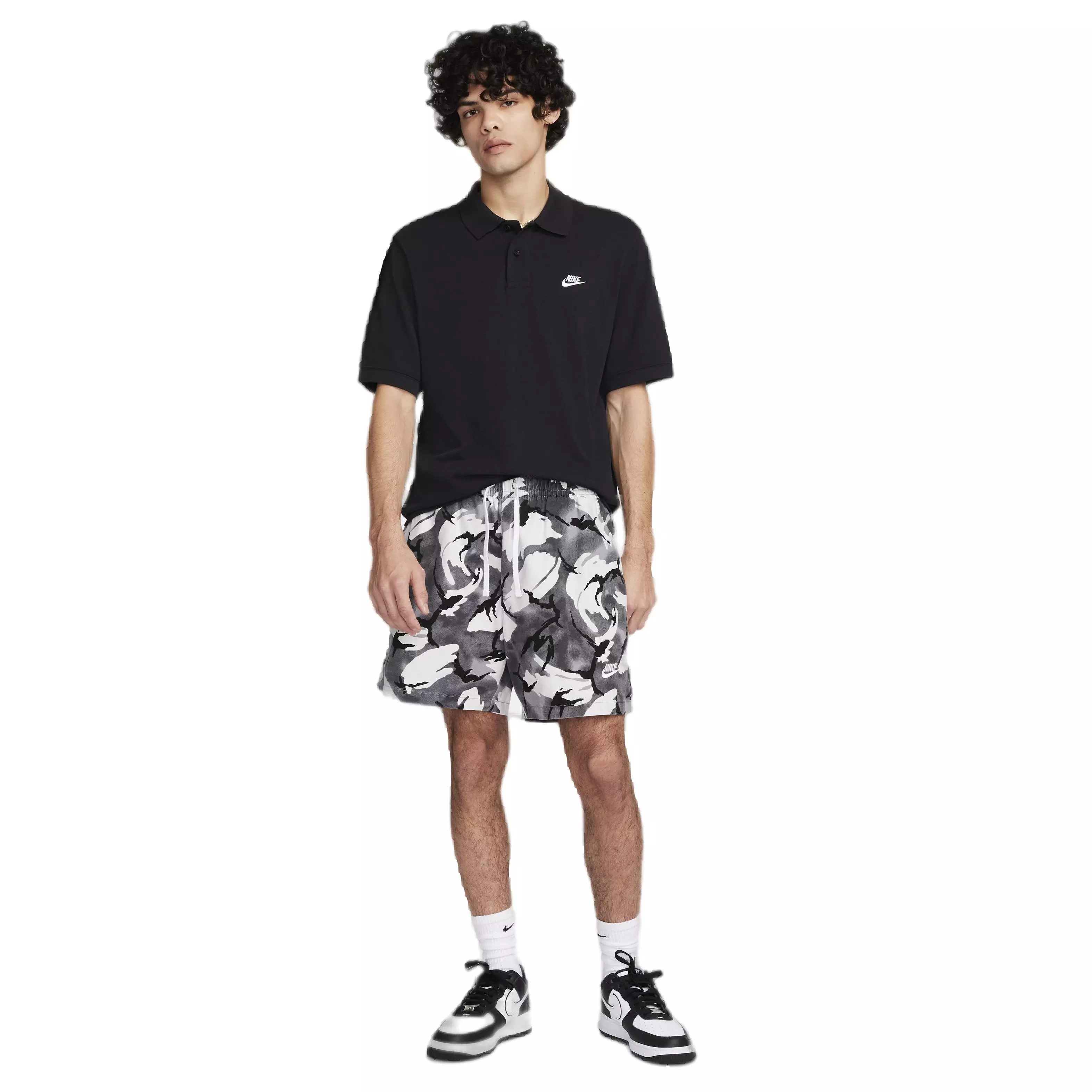 Nike Men's Club Short-Sleeve Polo - BLACK