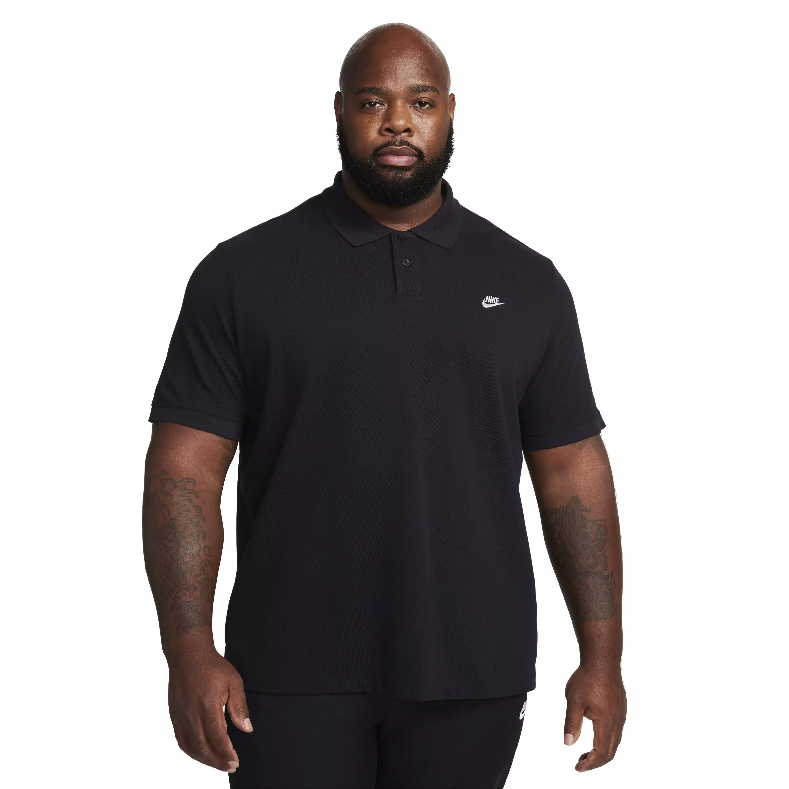 Nike Men's Club Short-Sleeve Polo - BLACK