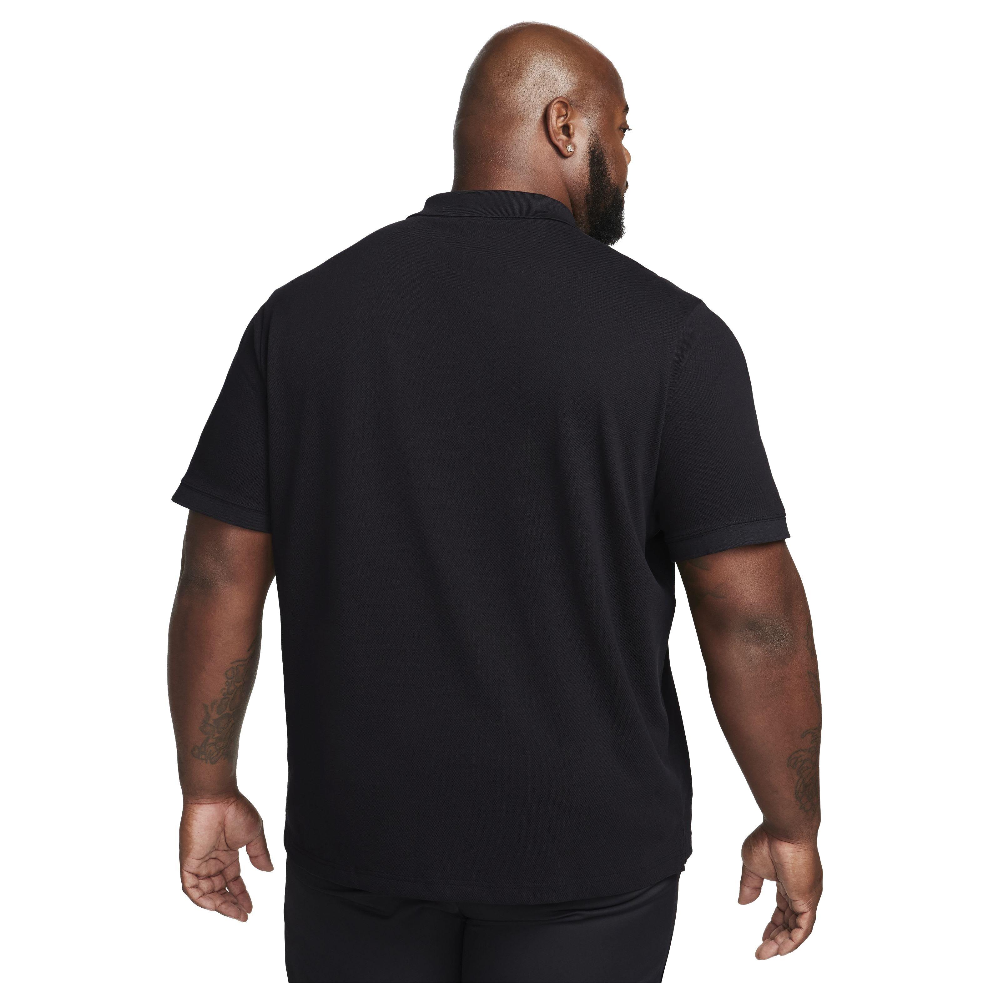 Nike Men's Club Short-Sleeve Polo - BLACK Thumbnail View 8