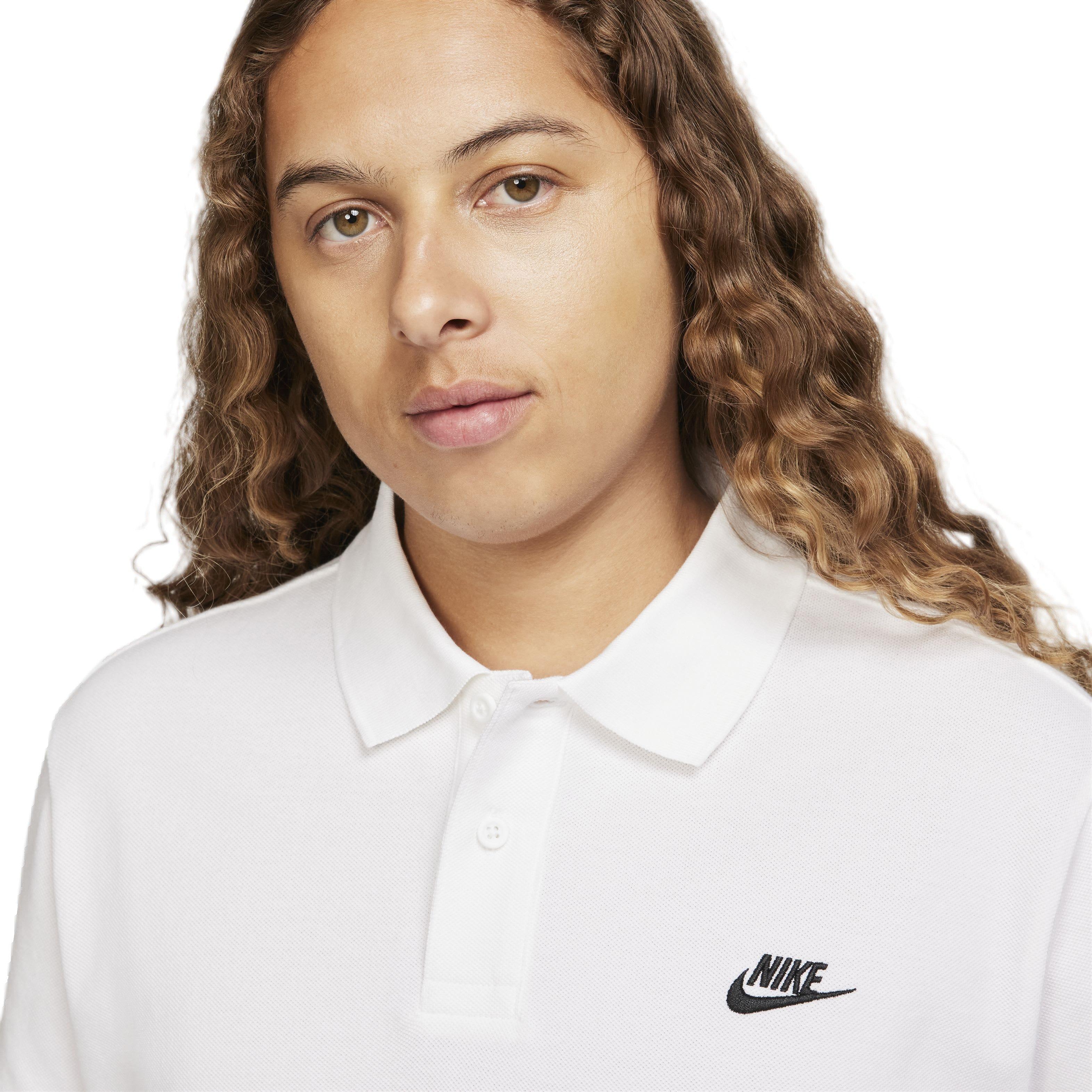 Nike Men's Club Short-Sleeve Polo - WHITE Thumbnail View 3