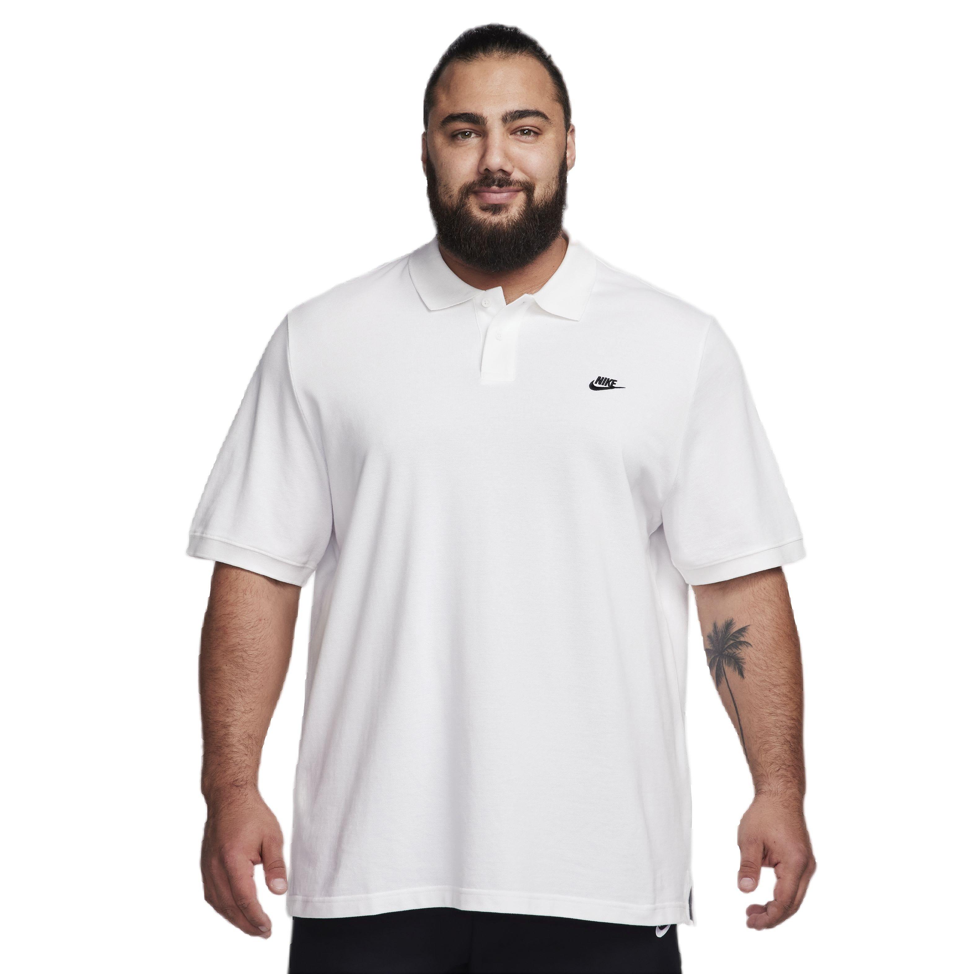 Nike Men's Club Short-Sleeve Polo - WHITE Thumbnail View 7
