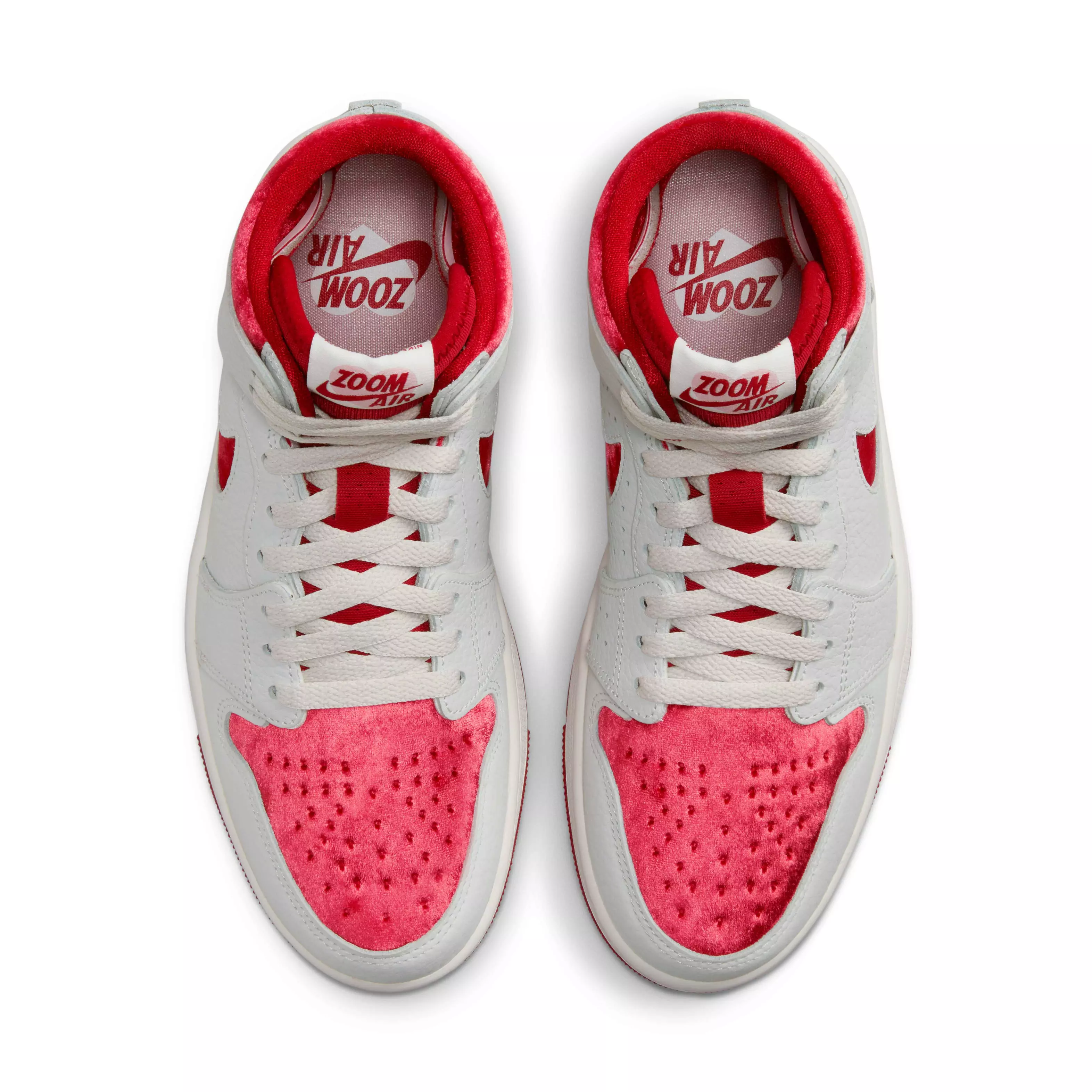 Jordan 1 Zoom CMFT 2 "Valentines Day" Women's Shoe - WHITE/PHANTOM/RED