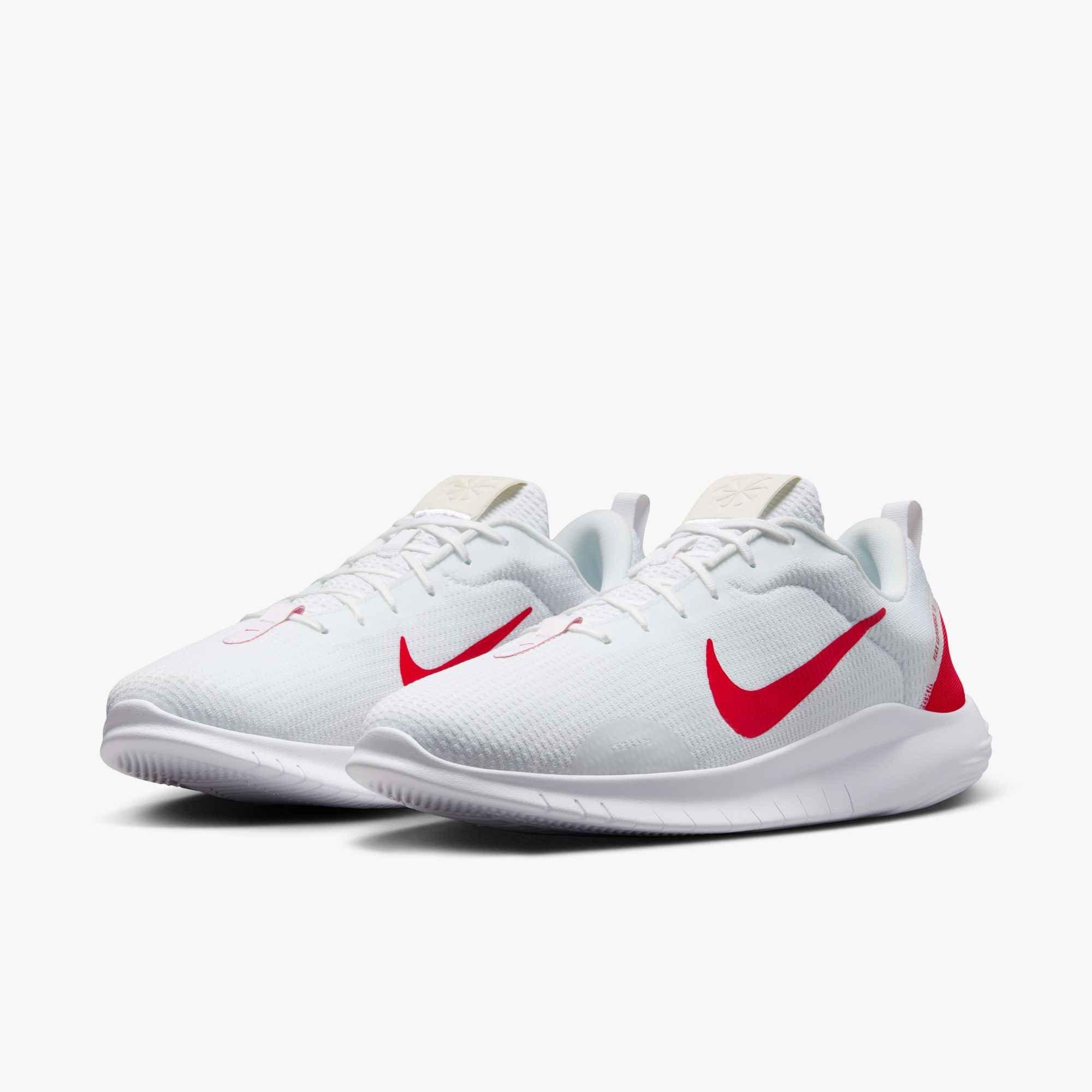 Nike Flex Experience Run 12 "White/White/University Red" Men's Running Shoe - WHITE/WHITE/RED Thumbnail View 4