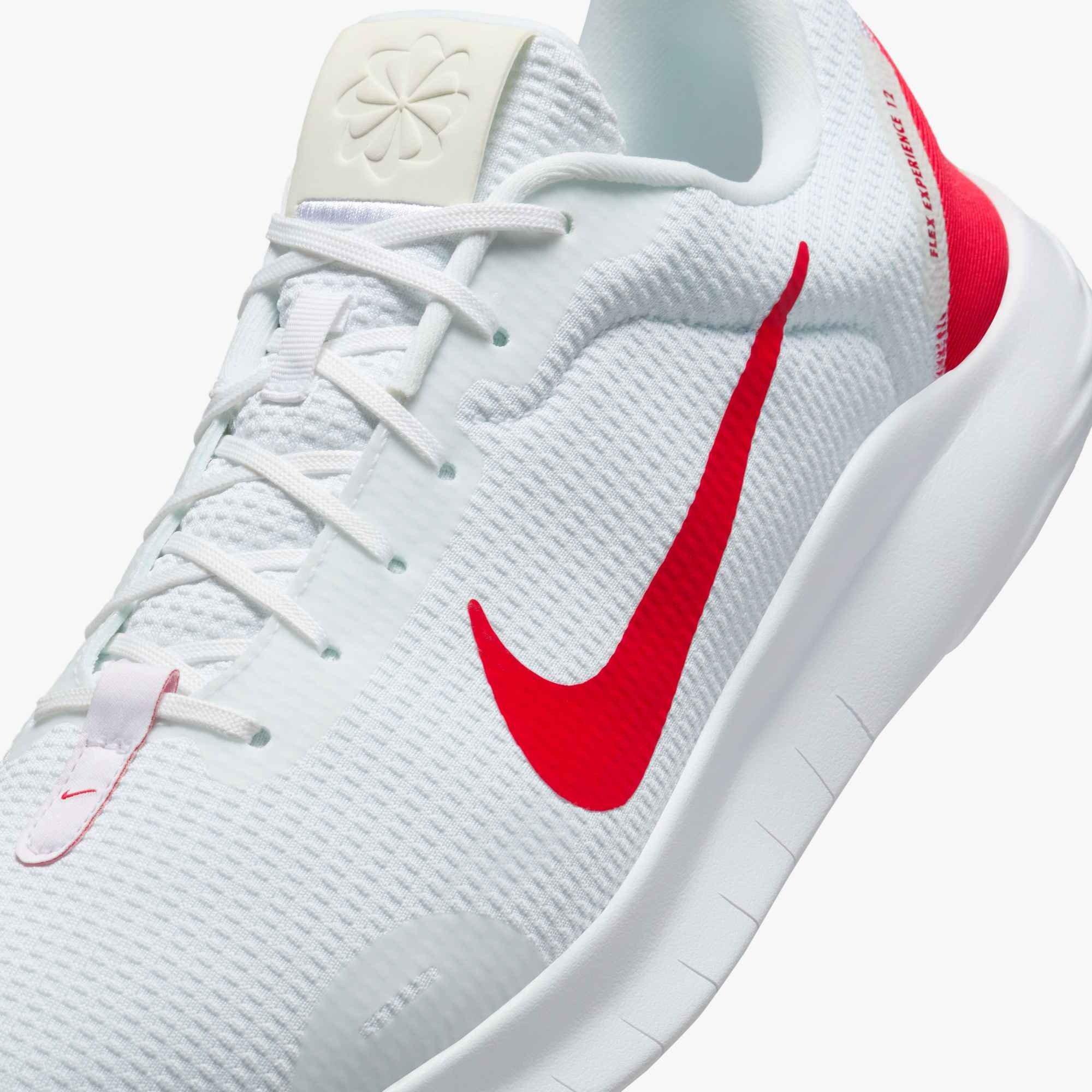Nike Flex Experience Run 12 "White/White/University Red" Men's Running Shoe - WHITE/WHITE/RED Thumbnail View 6