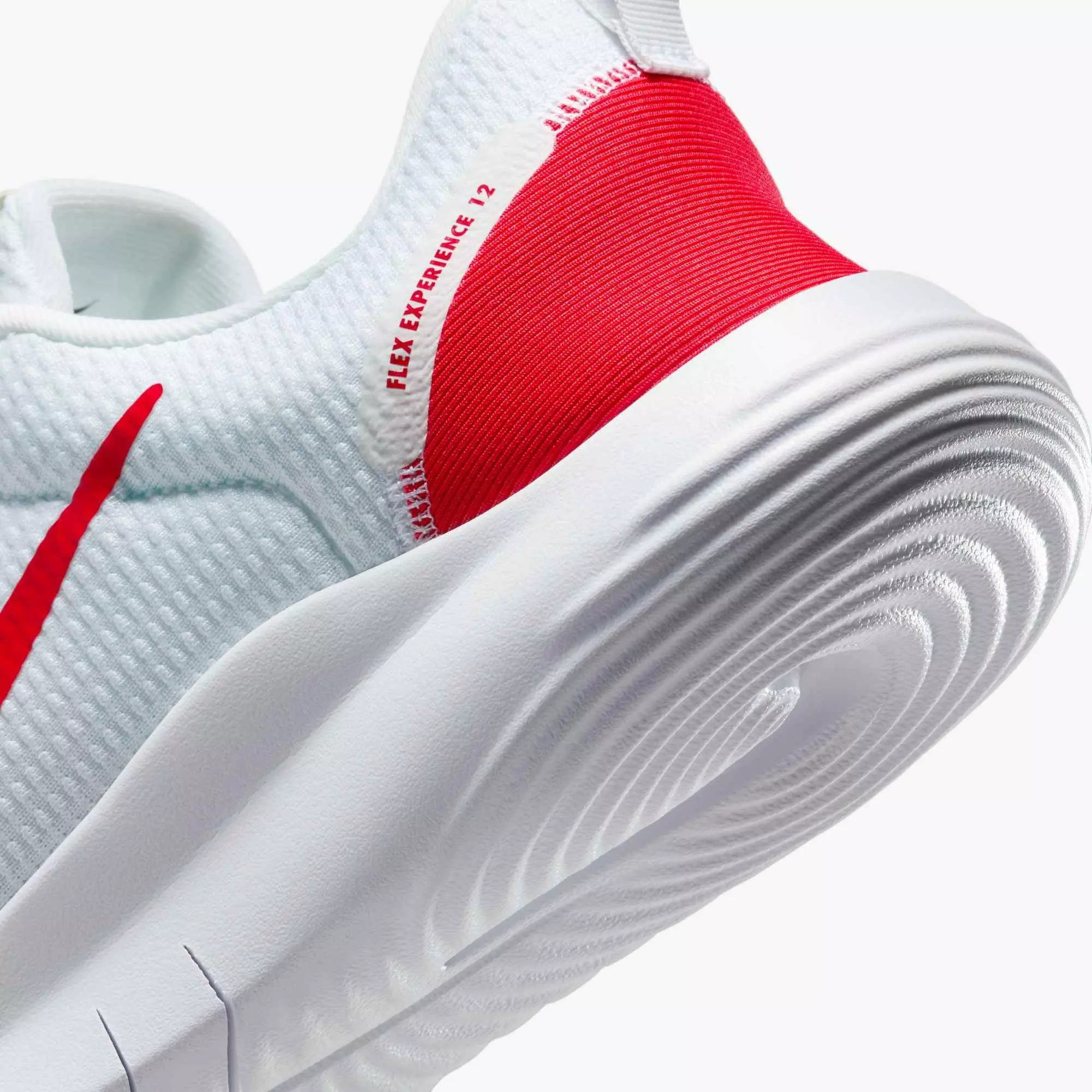 Nike Flex Experience Run 12 "White/White/University Red" Men's Running Shoe - WHITE/WHITE/RED