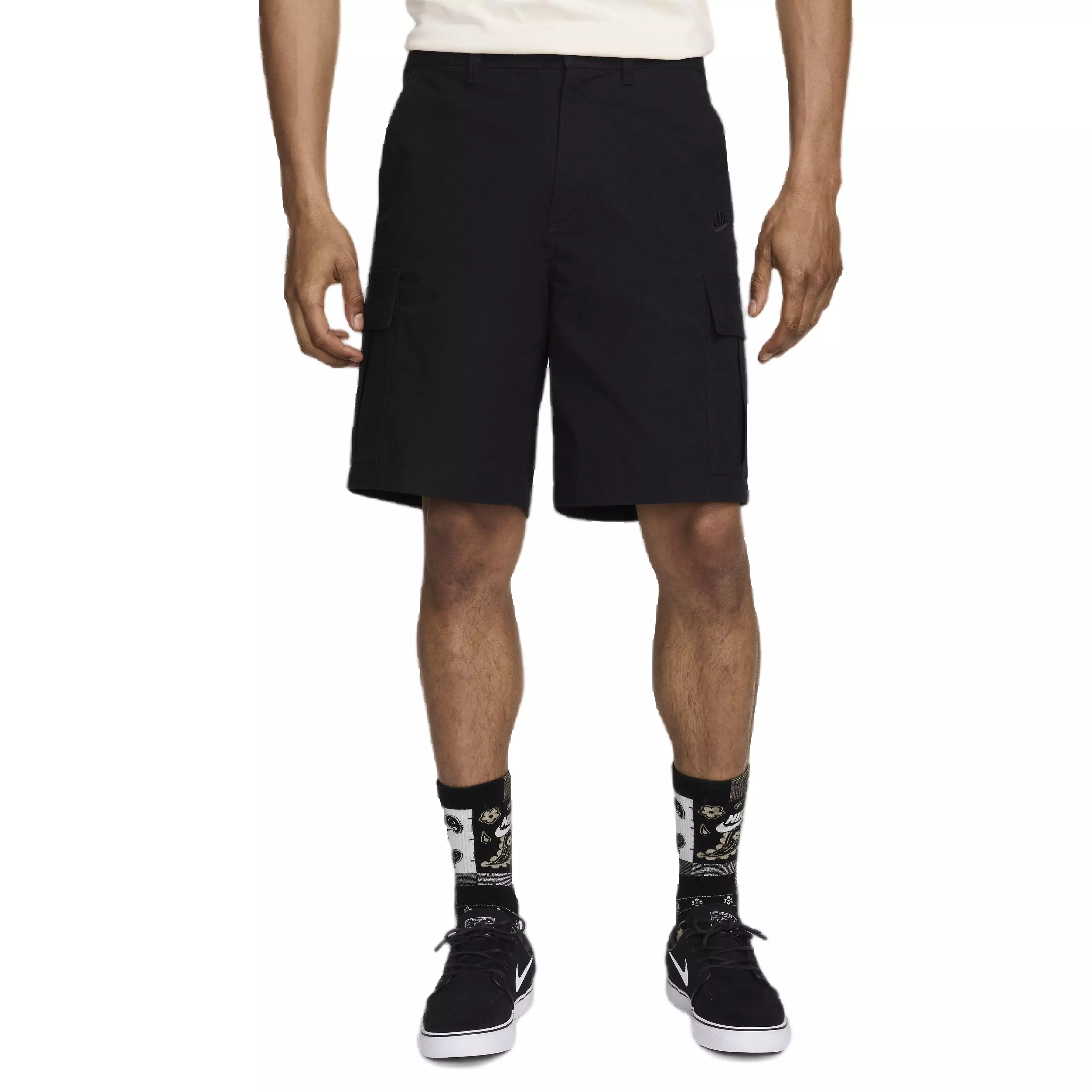 Nike Men's Club Woven Cargo Shorts - BLACK