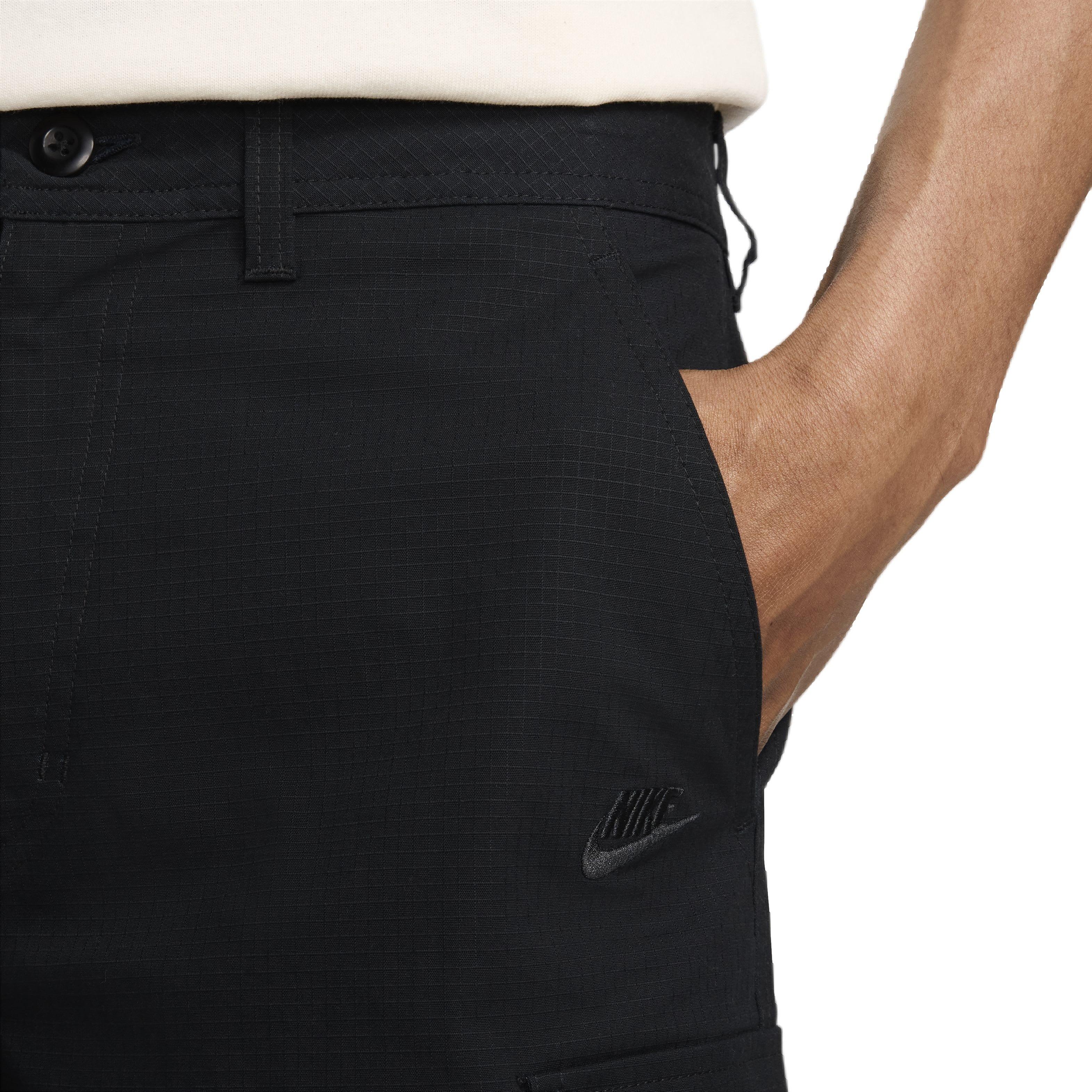 Nike Men's Club Cargo Shorts - BLACK Thumbnail View 4