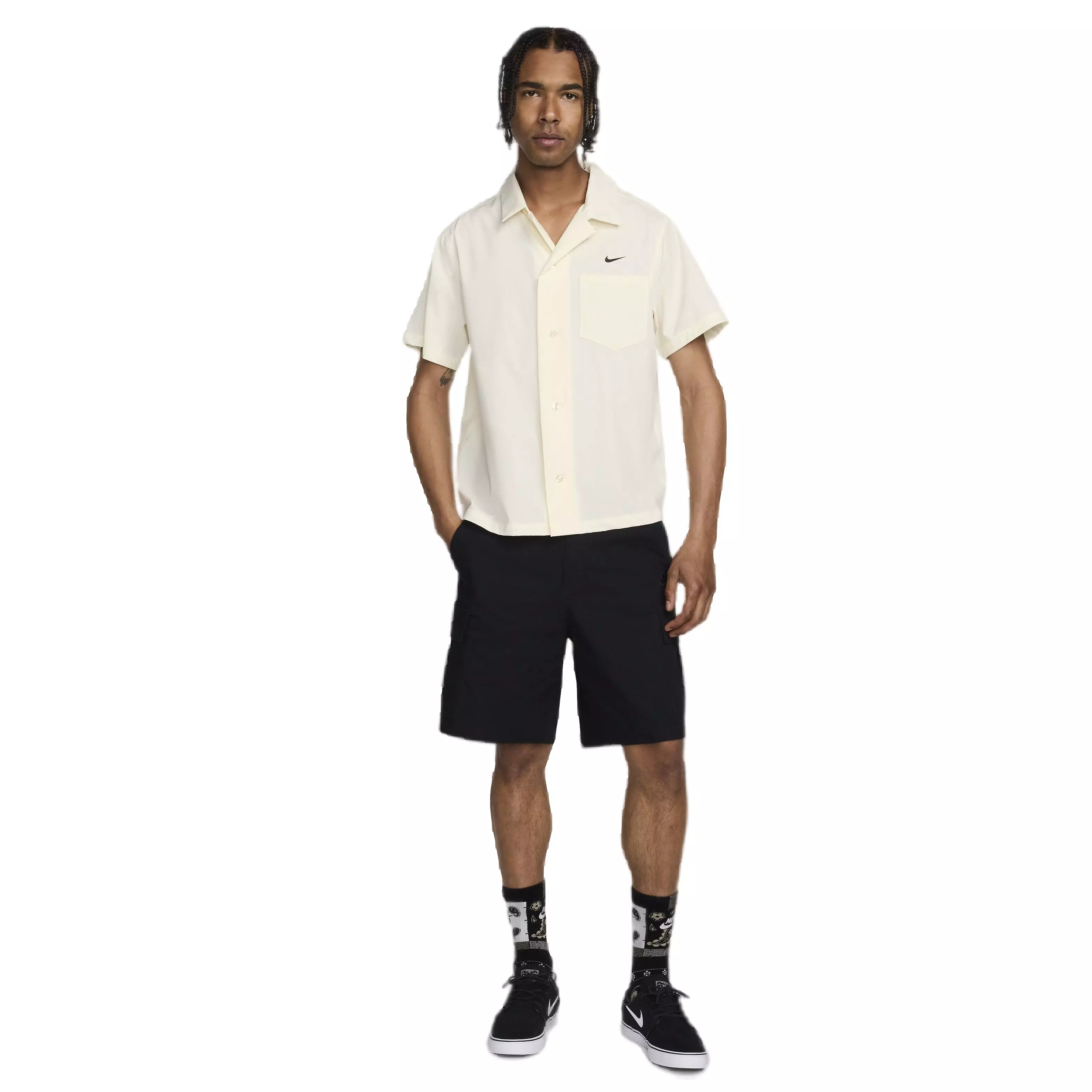 Nike Men's Club Woven Cargo Shorts - BLACK