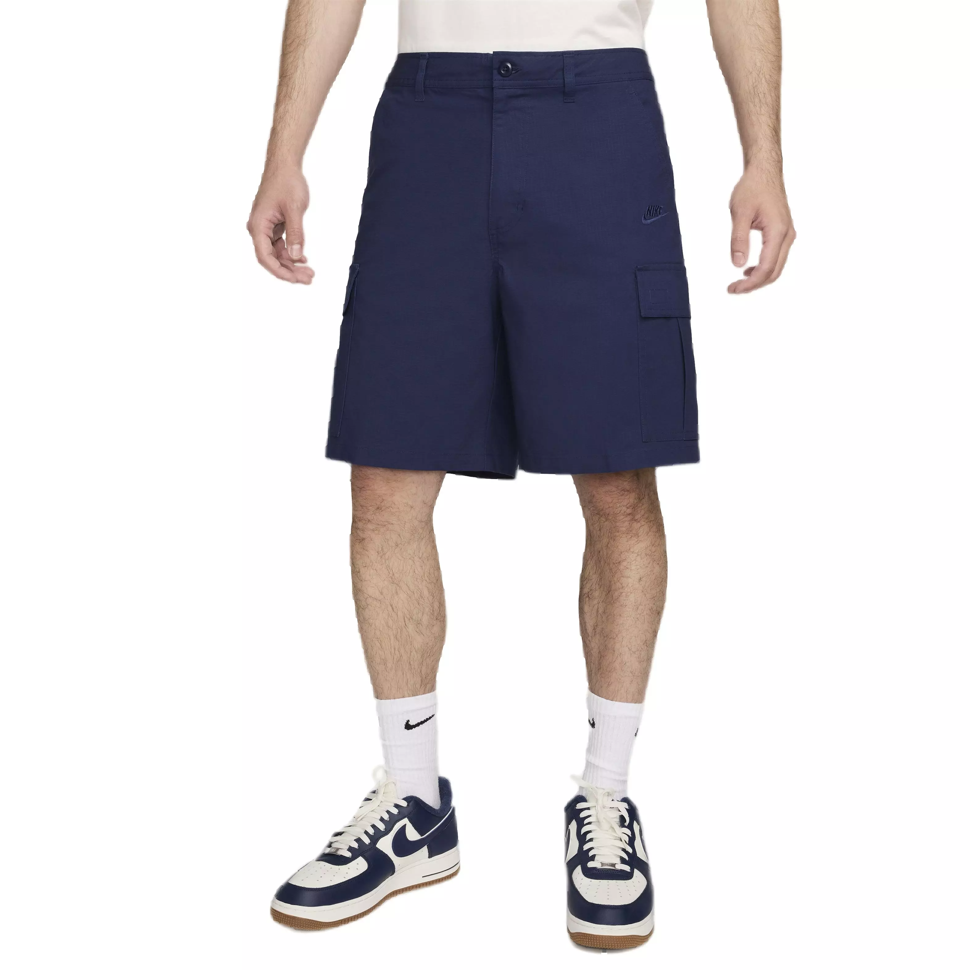 Nike Men's Club Woven Cargo Shorts - BLUE