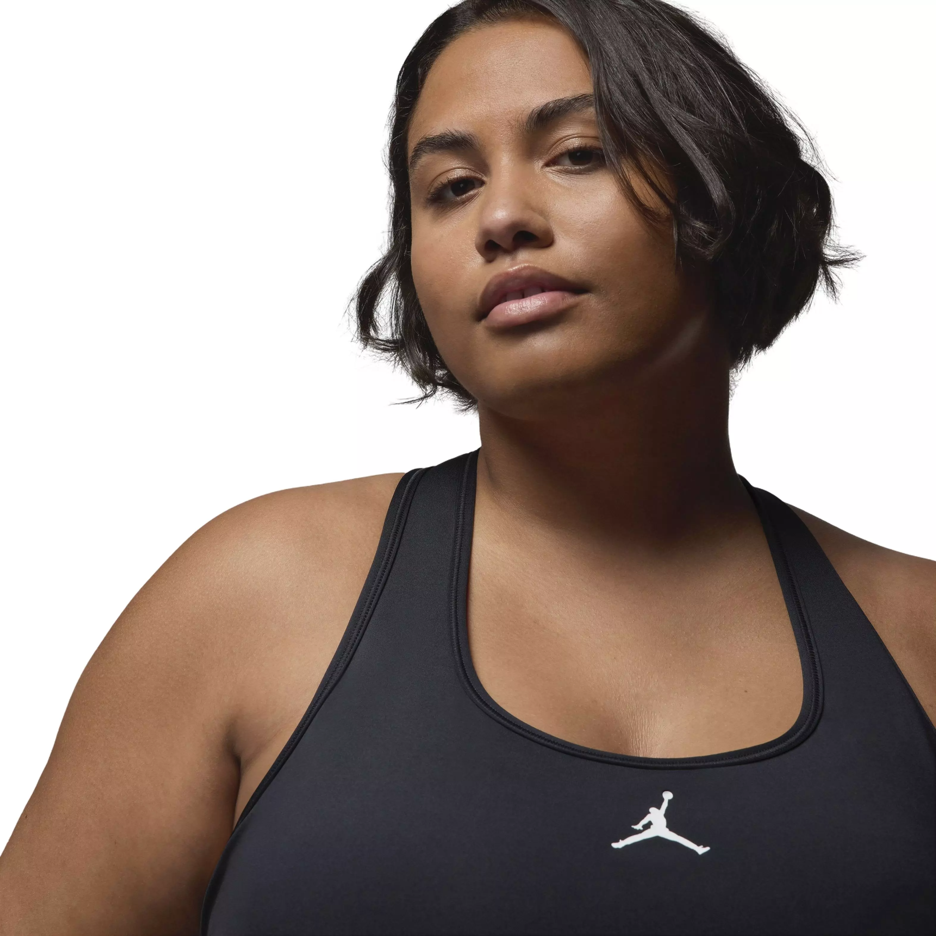 Jordan Women's Sport Med-Support Padded Jumpman Bra - Black - BLACK